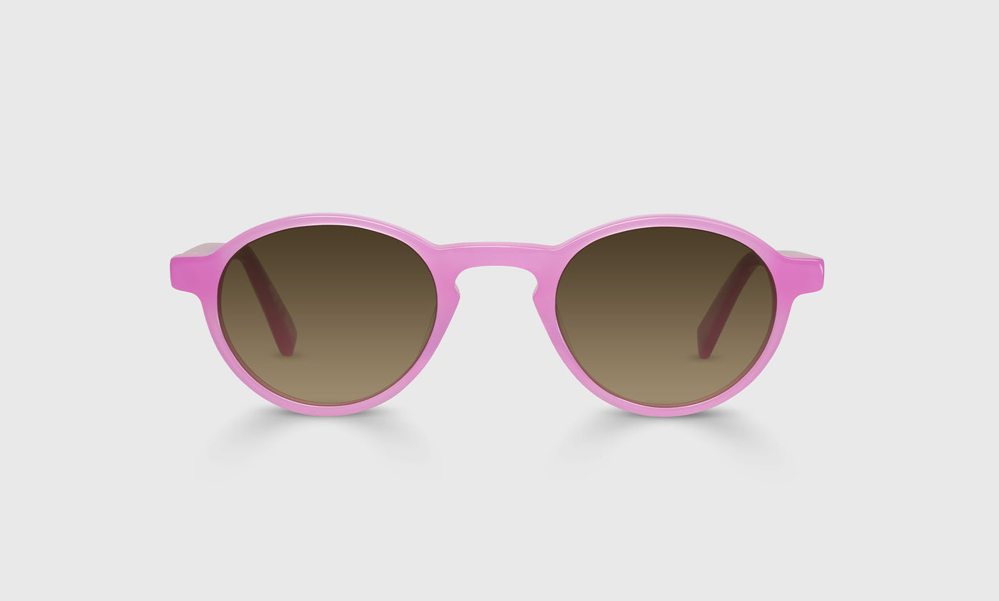 Board Stiff Narrow Color 43 Bubble Gum Pink Front and Temples - Stylish Eyeglass Frames for Women & Men, Perfect for Office, Reading, and Everyday Fashion Accessories