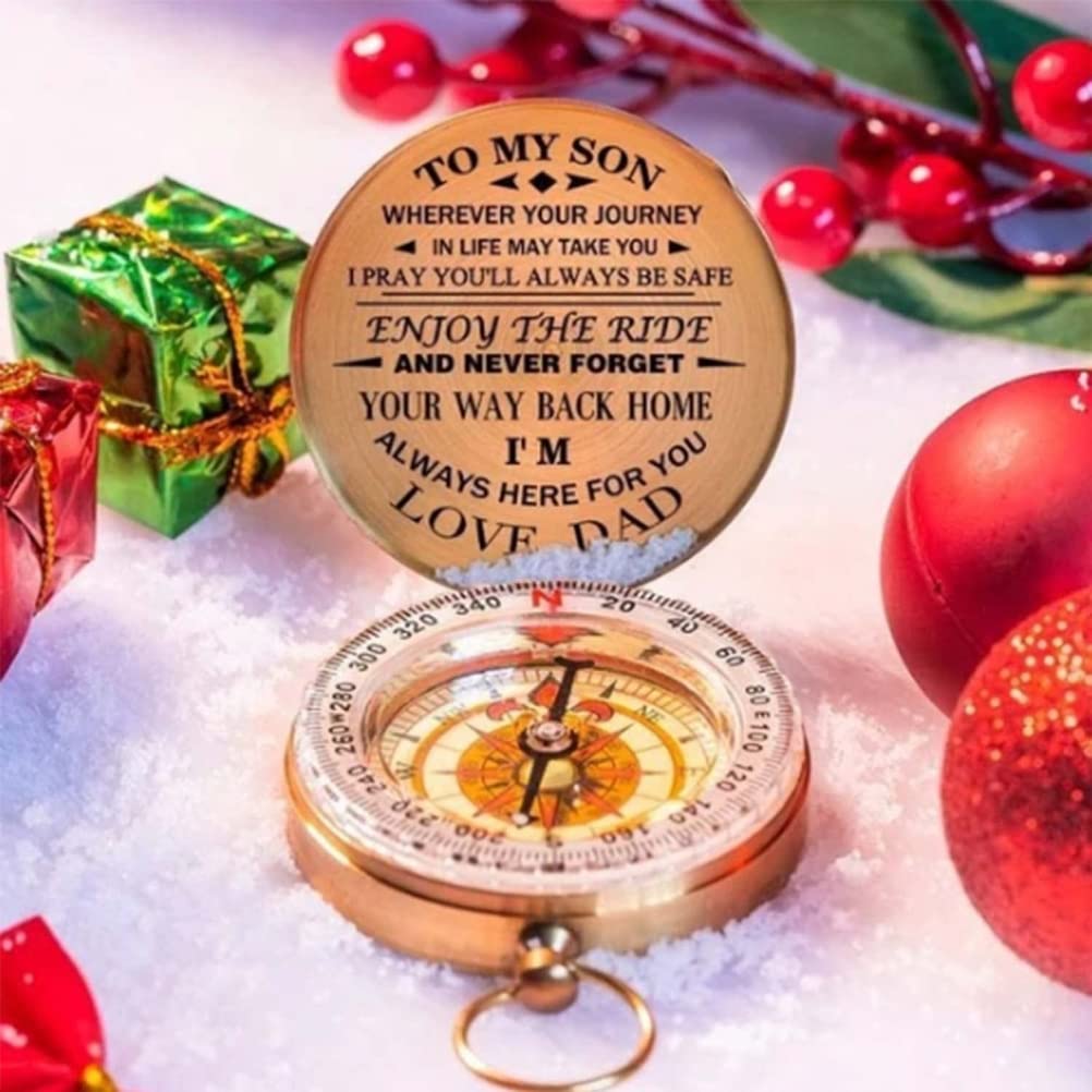 5x5x2 Inch Luminous Hiking Navigation Tool - Perfect Outdoor Camping Compass Gift for Dad & Son - Ideal for Hiking, Backpacking, and Adventure Trips