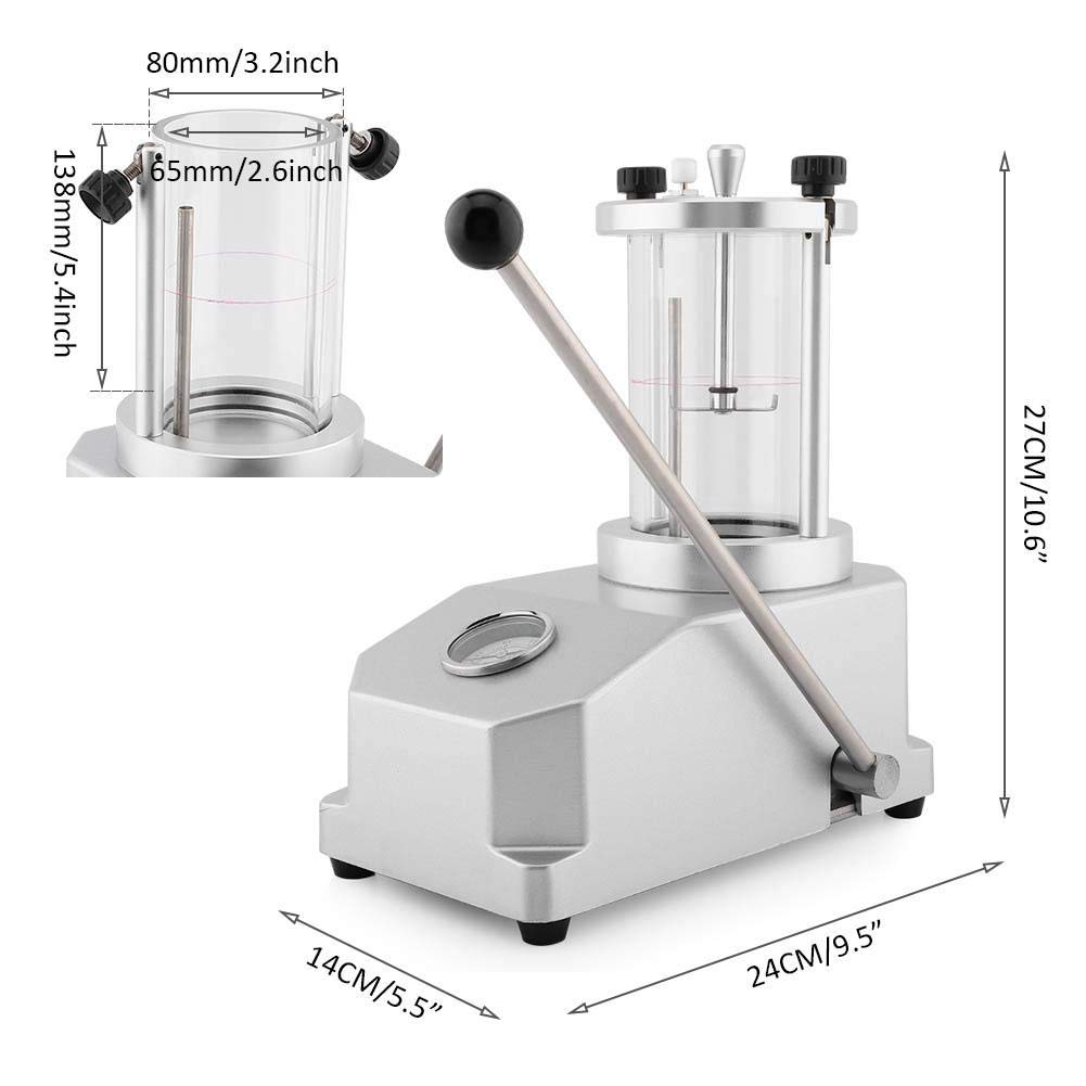 Waterproof Watch Tester Tool - 10 Bar 6 ATM Pressure Resistance Tester for 2 Watches, 0.3-6.0bar Air Pressure Gauge | Perfect for Watchmakers, Jewelers & DIY Watch Water Resistance Testing at Home or Workshop