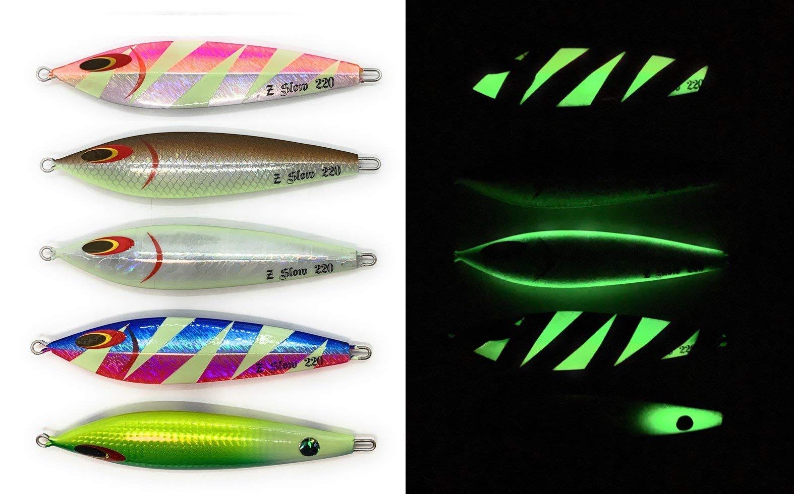 Premium Z Slow Saltwater Slow Pitch Sinking Vertical Fishing Jig - 180g / 135mm - Ideal for Deep Sea Fishing, Trolling & Jigging for Tuna, Grouper & Snapper