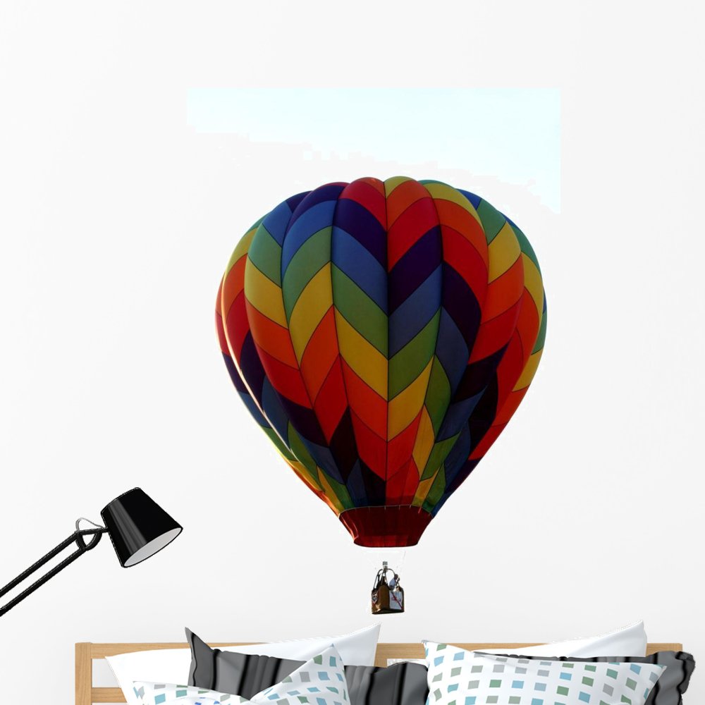 Hot Air Balloon Wall Decal - Peel & Stick Removable Wall Sticker (48x32 Inches) - Perfect for Nursery, Kids Room & Home Decor - WM333235