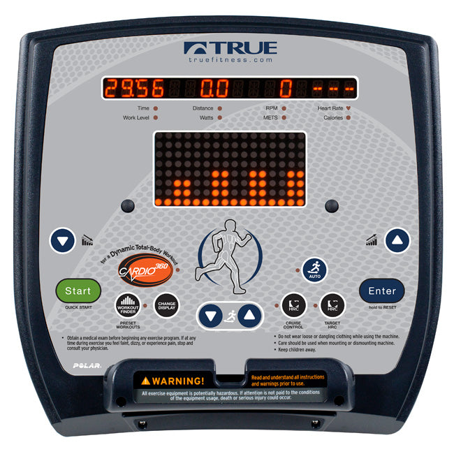 TRUE ES700 Home Elliptical Trainer with LCD Display - Low Impact Cardio Machine for Full Body Workout - Perfect for Home Gym, Weight Loss & Fitness Training