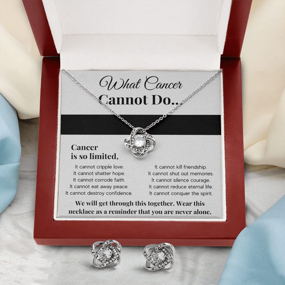 Cancer Awareness Pendant Necklace for Women - Chemo Comfort Gift with Card & Box - Perfect for Survivors & Support