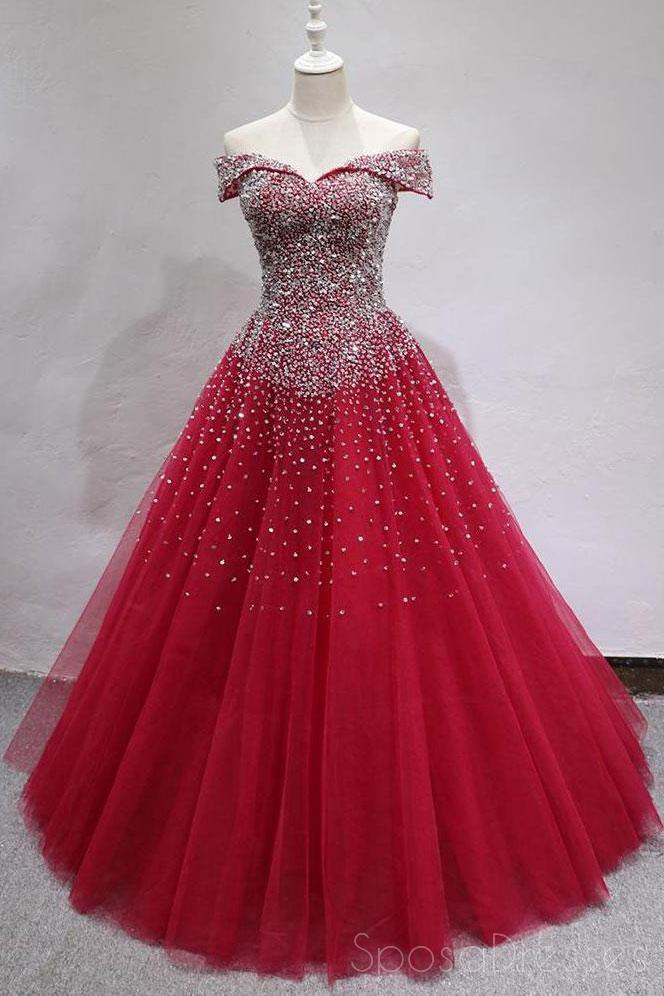 Elegant Off Shoulder Dark Red Long Evening Prom Dress for Women - Perfect for Formal Parties, Homecoming & Special Occasions