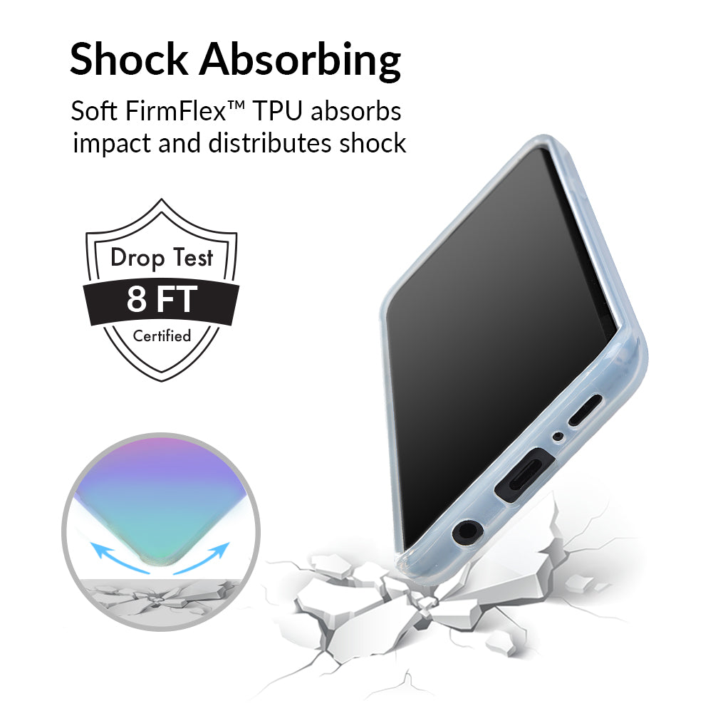 Samsung Galaxy Phone Case with White Opal Design - Slim Protective Cover for Everyday Use, Work, and Travel