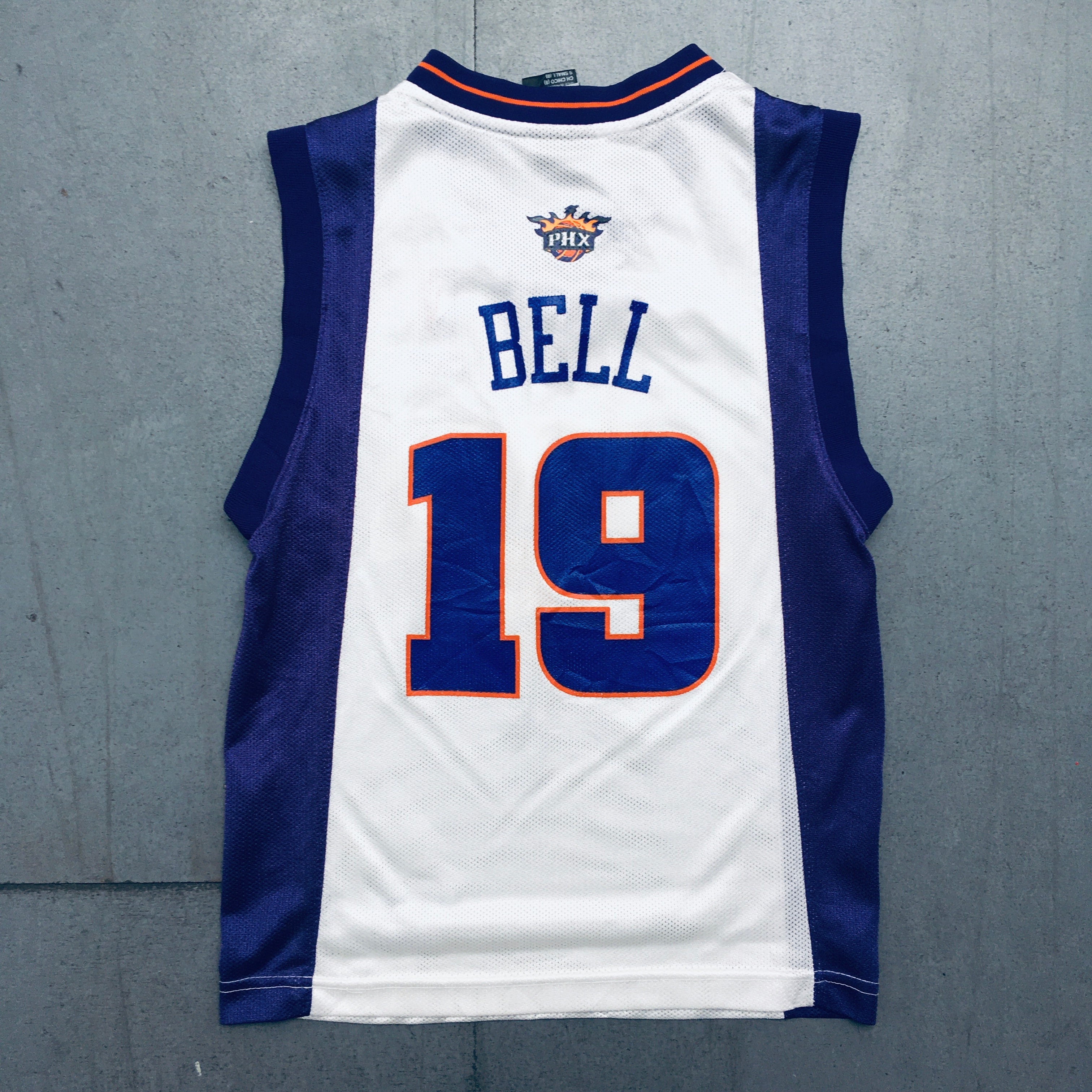 Phoenix Suns Raja Bell 2005-06 White Reebok NBA Jersey XXS - Vintage Basketball Jersey for Fans & Collectors - Perfect for Games, Parties & Sports Memorabilia Display