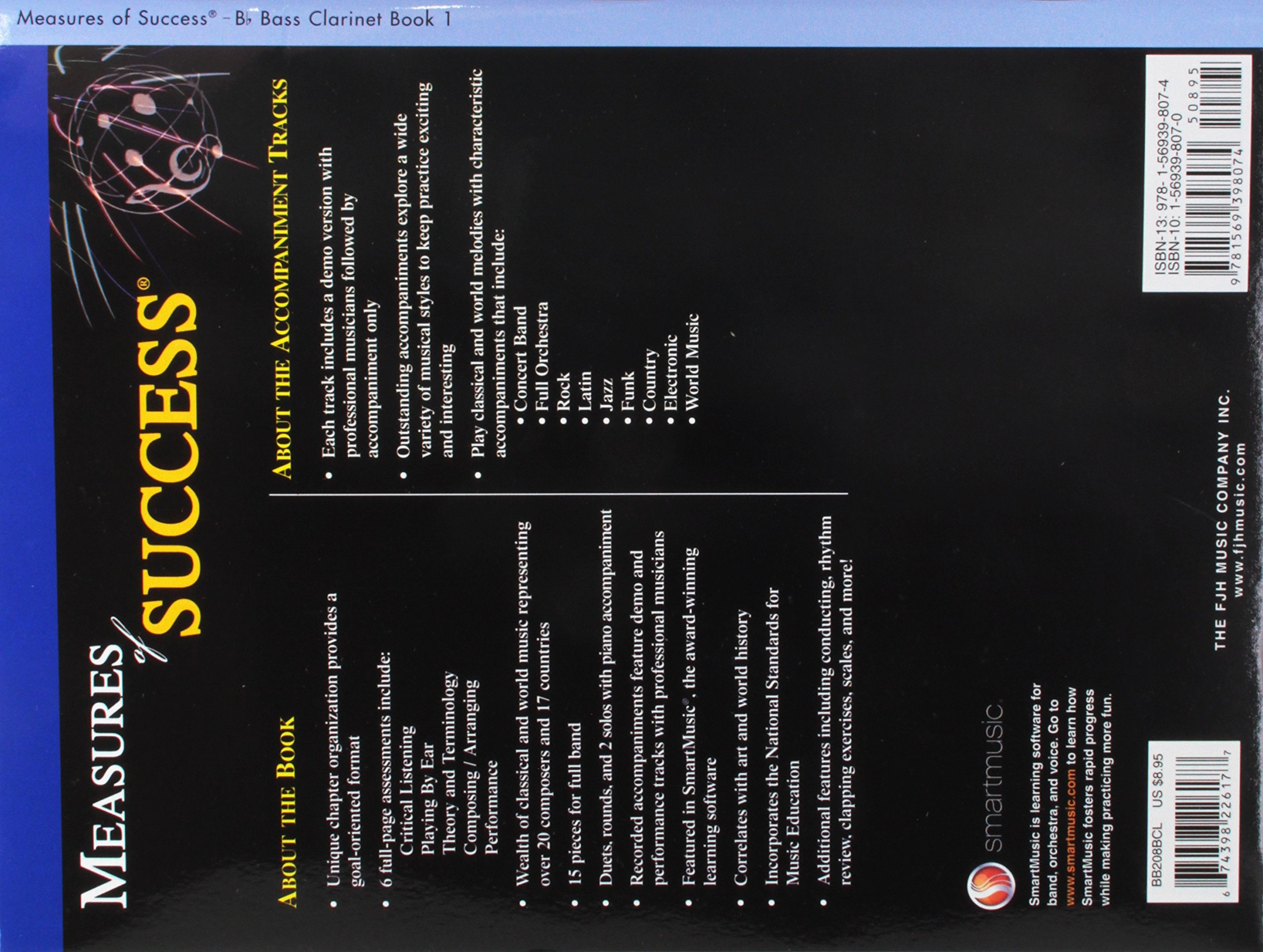 Measures of Success Bass Clarinet Book 1 - Comprehensive Beginner's Guide with Exercises & Techniques | Perfect for Students, Teachers & Self-Learning | School Band, Practice & Performance
