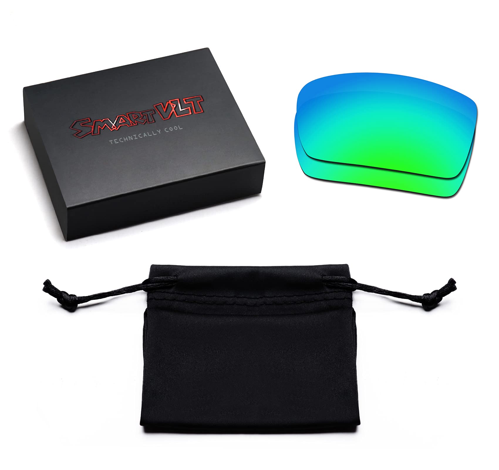 SmartVLT Set of 5 Replacement Lenses for Oakley Monster Dog Sunglasses - UV Protection, Anti-Glare, Polarized - Perfect for Running, Cycling, Fishing & Outdoor Sports