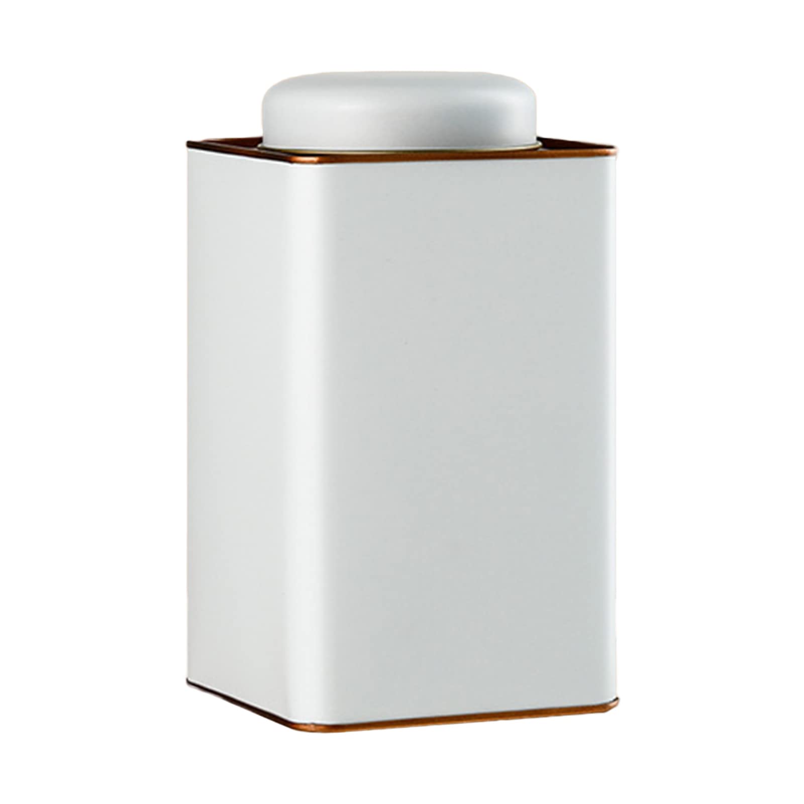 Premium Metal Tinplate Tea & Coffee Storage Box - Airtight Square Container for Green Tea, Sugar, Coffee & Food - Ideal for Kitchen, Pantry & Office Organization