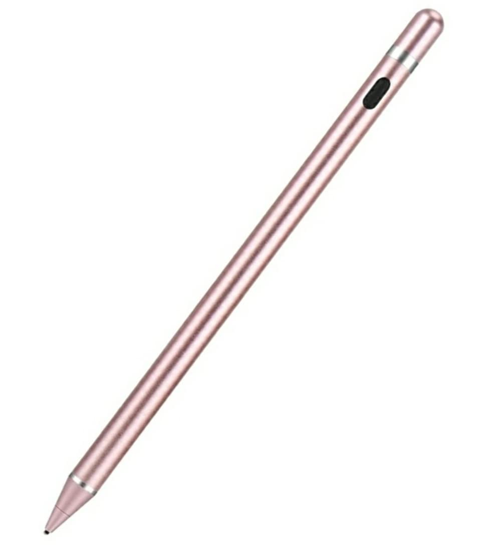 Rechargeable Active Stylus Pen for Apple iPad Pro/Air/Mini, iPhone & Tablets - Fine Point Touch Screen Stylus with Palm Rejection (Pink) | Perfect for Digital Art, Note-Taking & Precise Screen Navigation