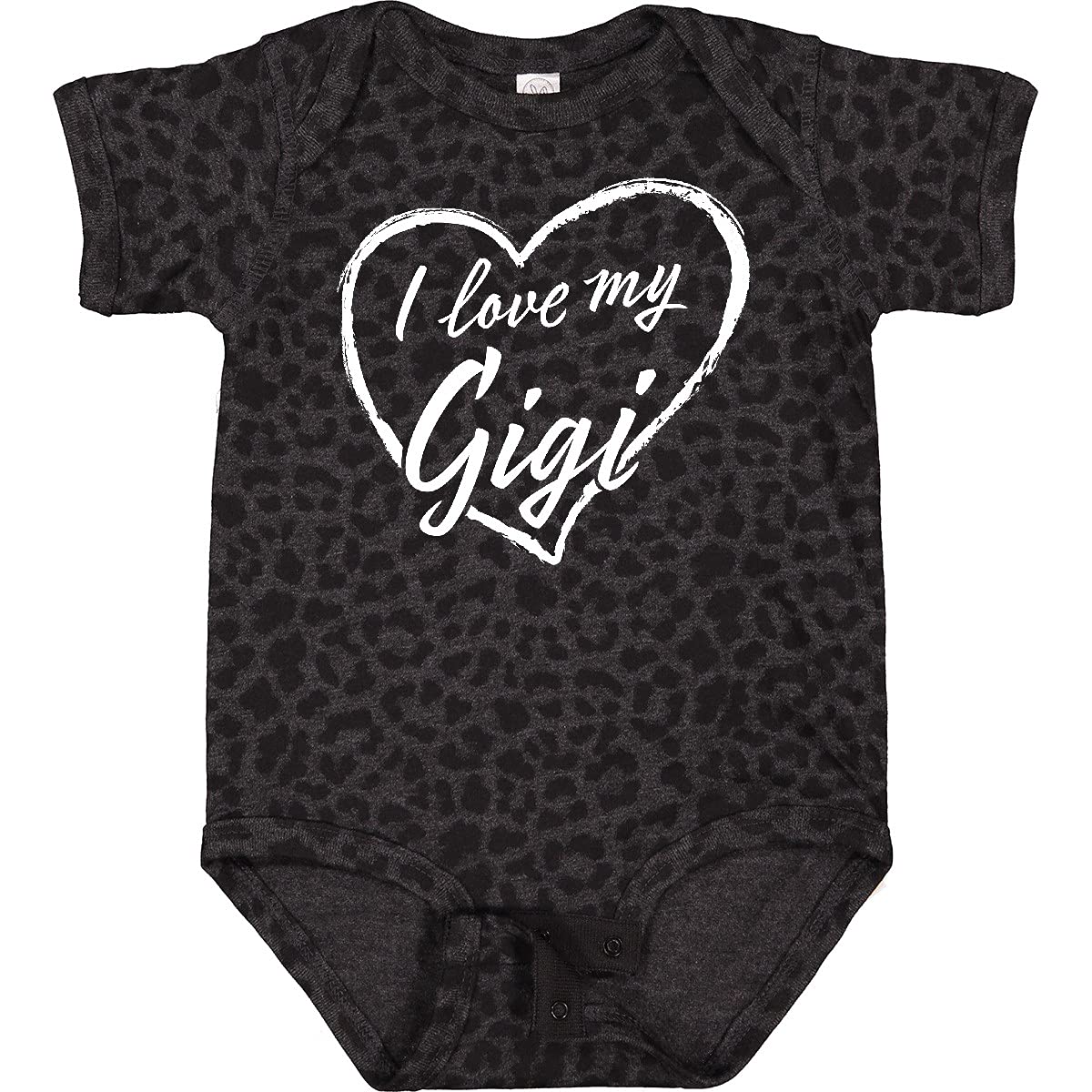 Inktastic I Love My Gigi White Chalk Heart Baby Bodysuit - Cute Outfit for Grandparents Day, Family Photos & Special Occasions
