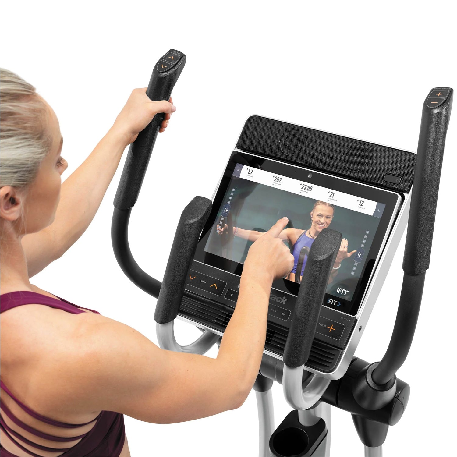 NordicTrack Space Saver SE9i Elliptical Machine - Compact Home Gym Equipment for Cardio & Full-Body Workout - Perfect for Small Spaces & Apartment Fitness