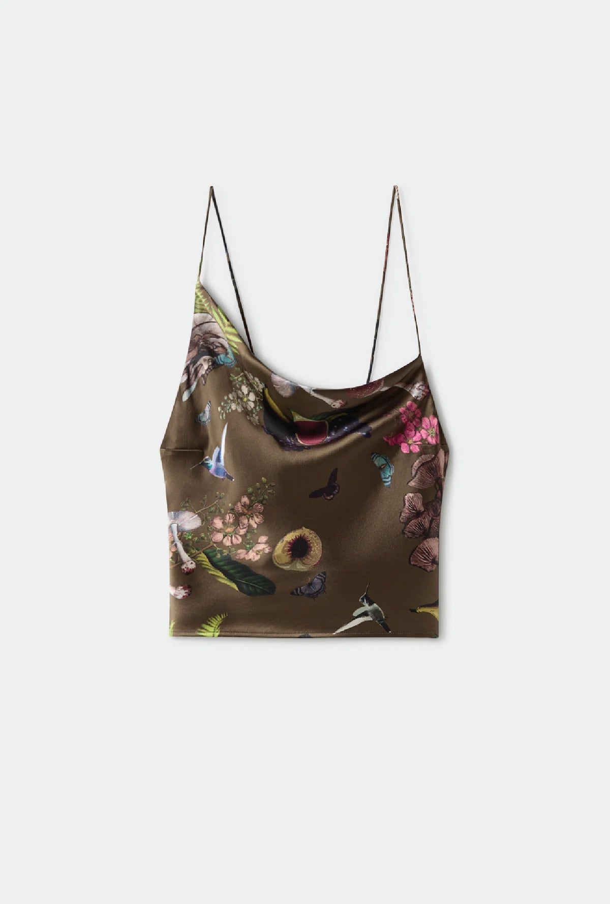 Carrie Cami Magic Mushroom Dark Earth - Women's Flowy Tank Top for Casual Wear & Layering