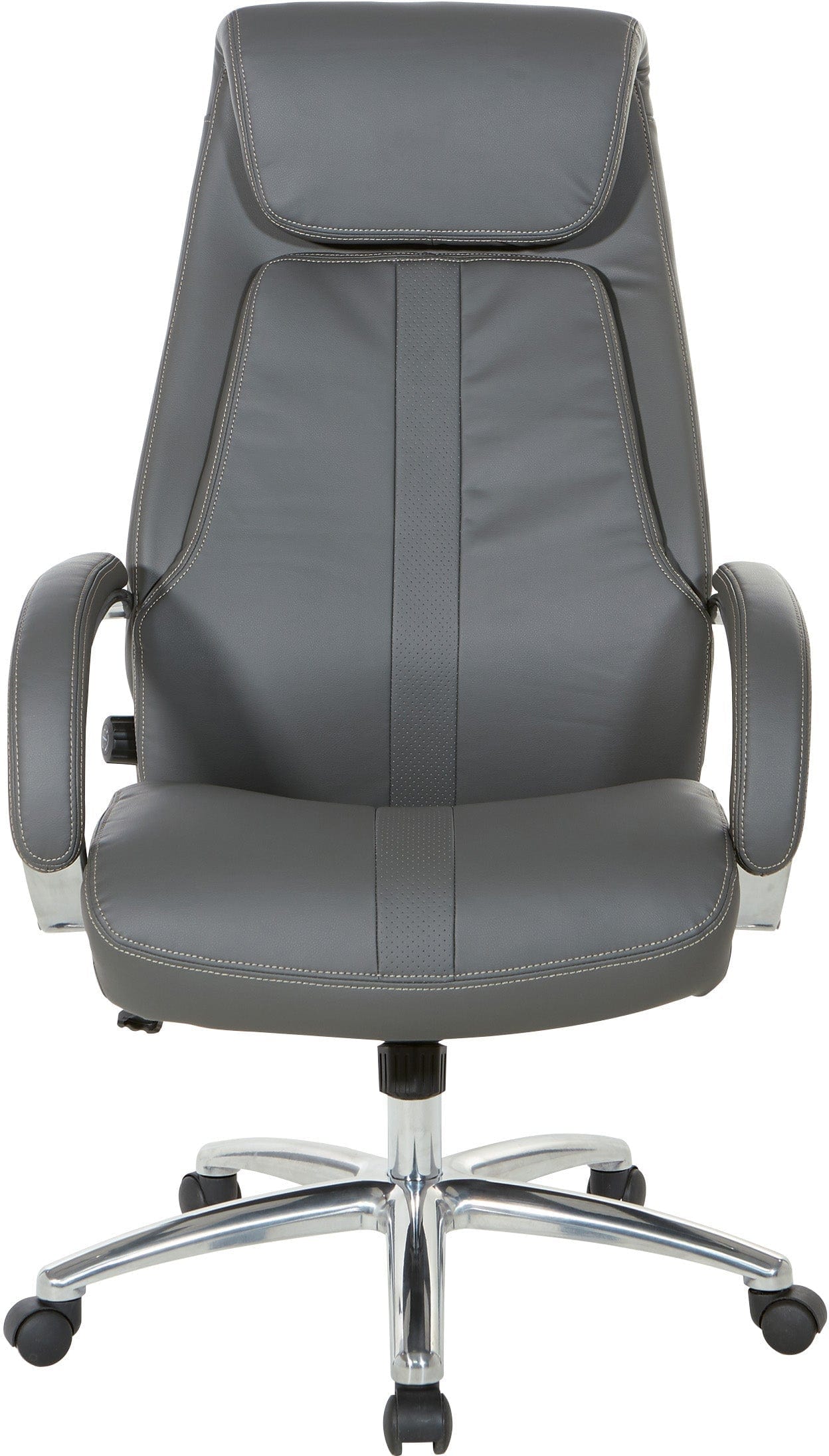 Office Star EC62119AL Bonded Leather Executive Chair - Ergonomic High Back Desk Chair for Home & Office, Adjustable Height & Swivel - Perfect for Long Work Hours & Professional Workspaces