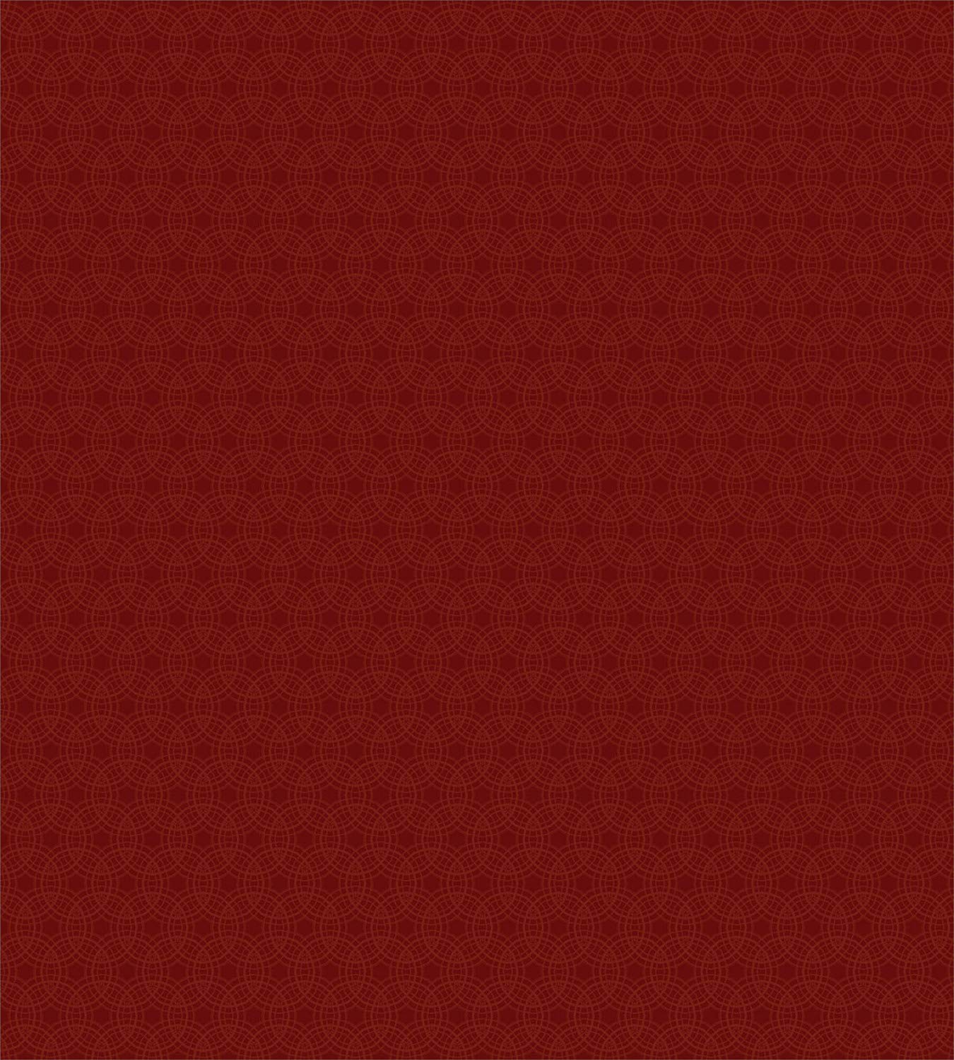 Ambesonne Abstract Geometry Duvet Cover Set - Modern Intertwined Circles Design, Contemporary 3-Piece Bedding with 2 Pillow Shams, King Size in Maroon Redwood | Perfect for Master Bedrooms, Guest Rooms & Modern Home Decor