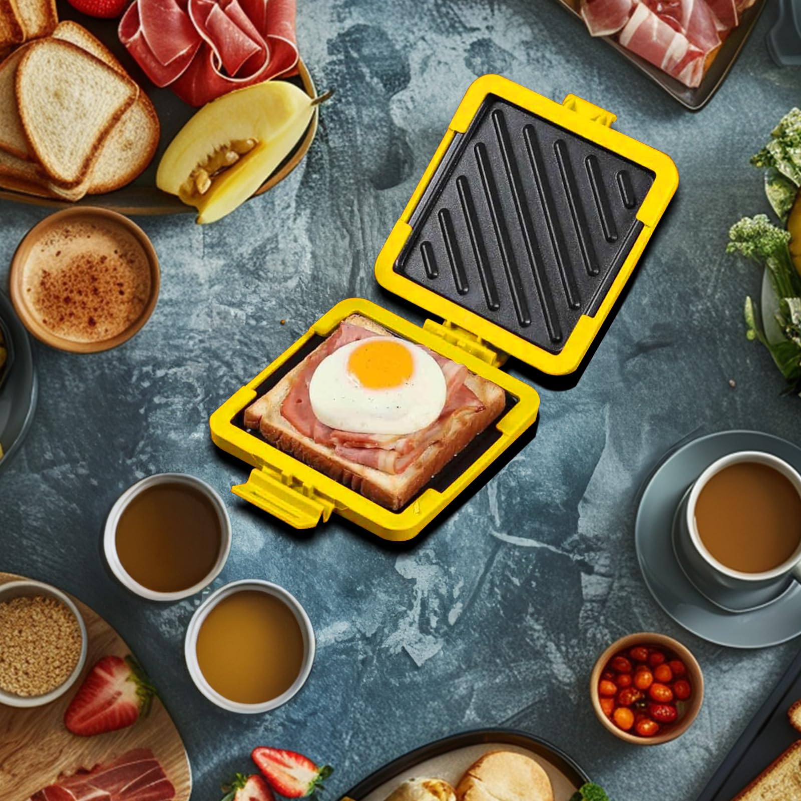 Microwave Toastie Maker - Sandwich & Grilled Cheese Maker | No Electricity Needed | Fast Heating | Dishwasher Safe | Perfect for Quick Lunches & Snacks at Home or Office