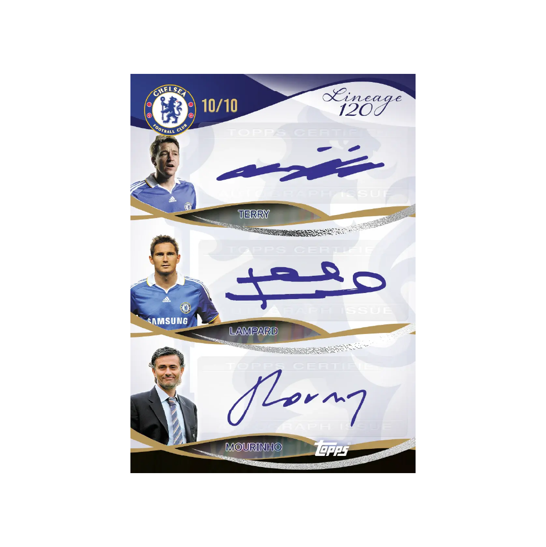 Topps Chelsea Lineage: 120 Years Anniversary Edition 2024/25 Soccer Trading Cards - Perfect for Collectors, Fans & Gift Giving
