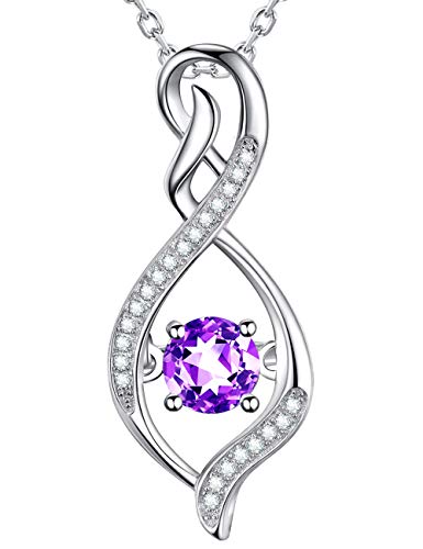 H February Birthstone Amethyst Necklace