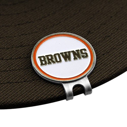 NFL Golf Cap Clip with 2 Removable Double-Sided Magnetic Ball Markers - Team Golf Hat Accessory for Easy Attachment | Perfect for Golfers & NFL Fans at Courses & Games