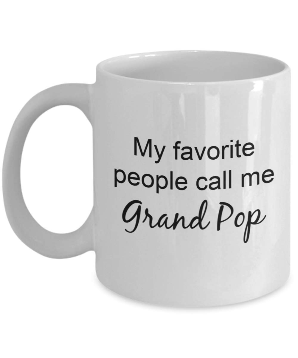 Grand Pop Mug - 11 Oz Coffee Cup with Playful Grandpa Nickname Design, Perfect Gift for Grandfathers, Fathers & Dads - Ideal for Birthday, Retirement & Father's Day Celebrations