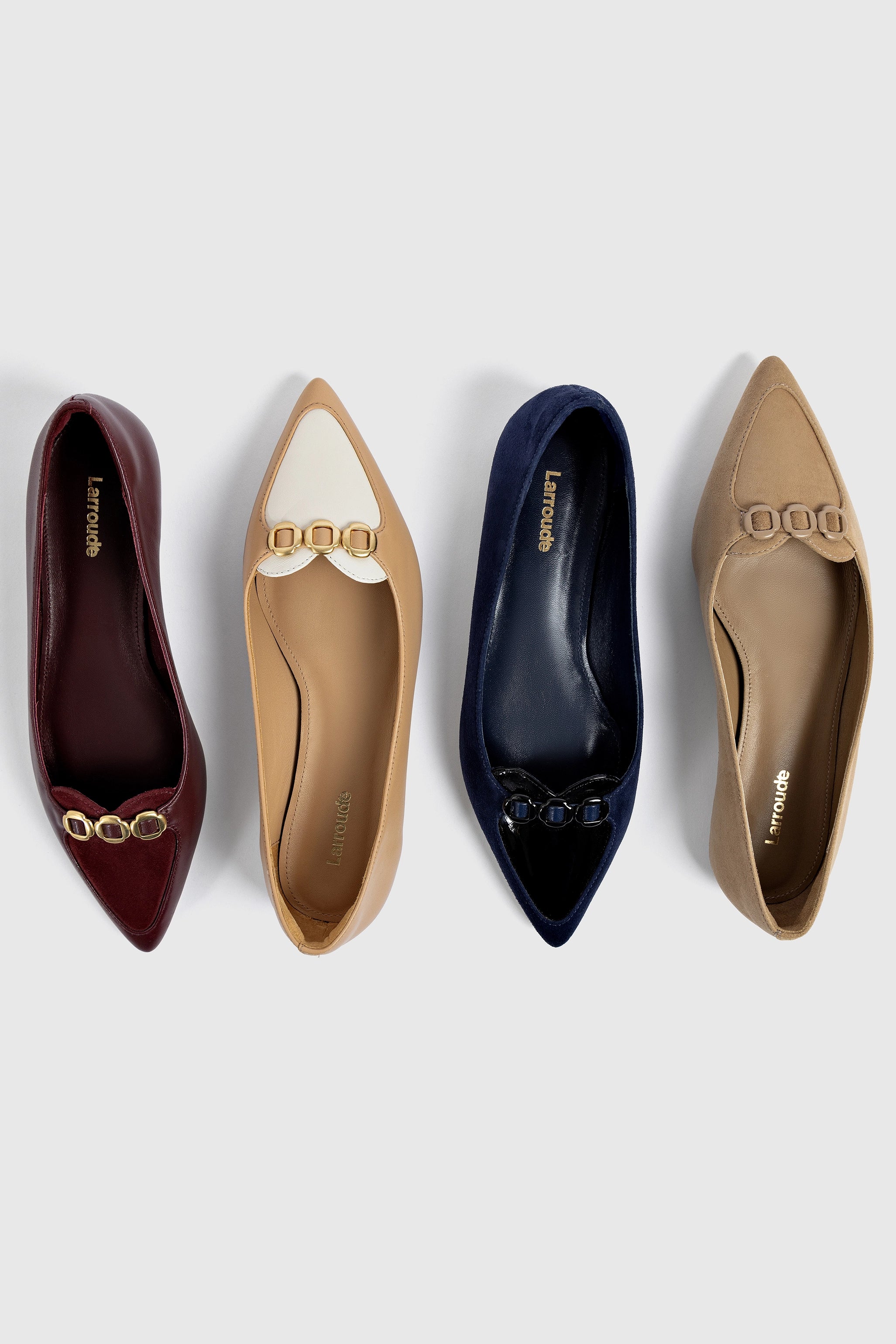 Audrey Tan Leather Flat Shoes - Comfortable & Stylish Women's Loafers for Work, Office & Casual Wear