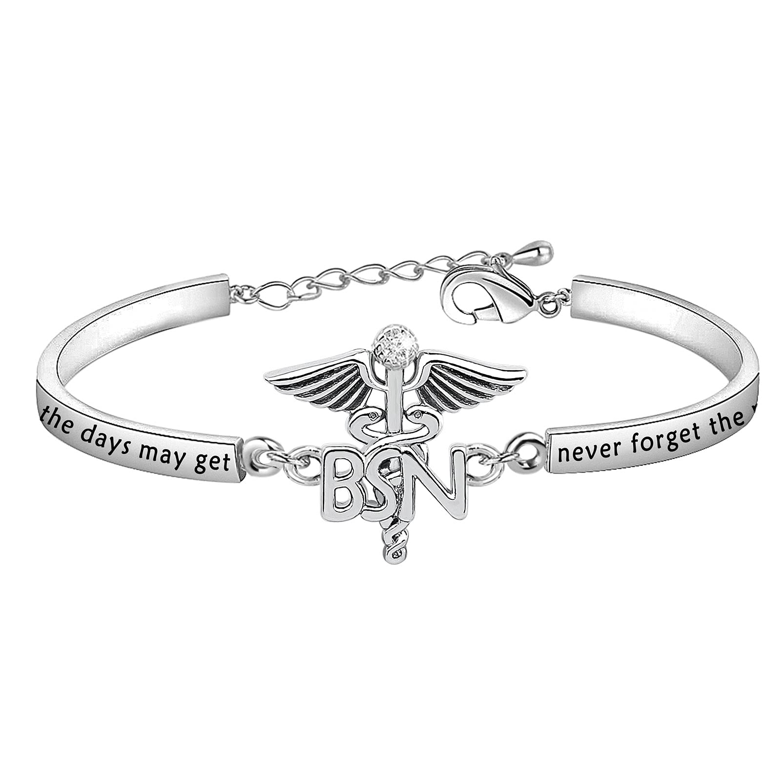 BNQL BSN Graduation Bracelet - Inspirational Nursing Jewelry Gift for Nurses, BSN Graduates & Healthcare Professionals | Perfect for Graduation, Birthday & Appreciation Gifts