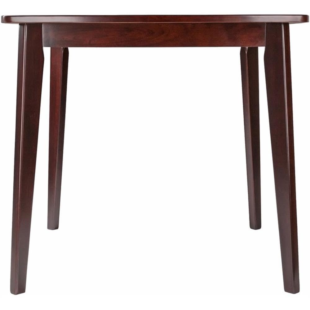 Pemberly Row Solid Walnut Wood Square Transitional Dining Table - Perfect for Modern Farmhouse, Rustic, and Contemporary Dining Rooms