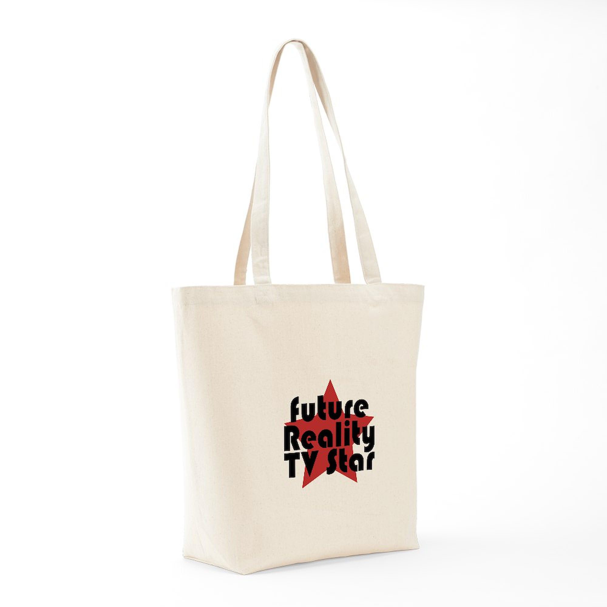 Future Reality TV Star Tote Bag - Natural Canvas Reusable Shopping Bag for Groceries, Beach & Everyday Use