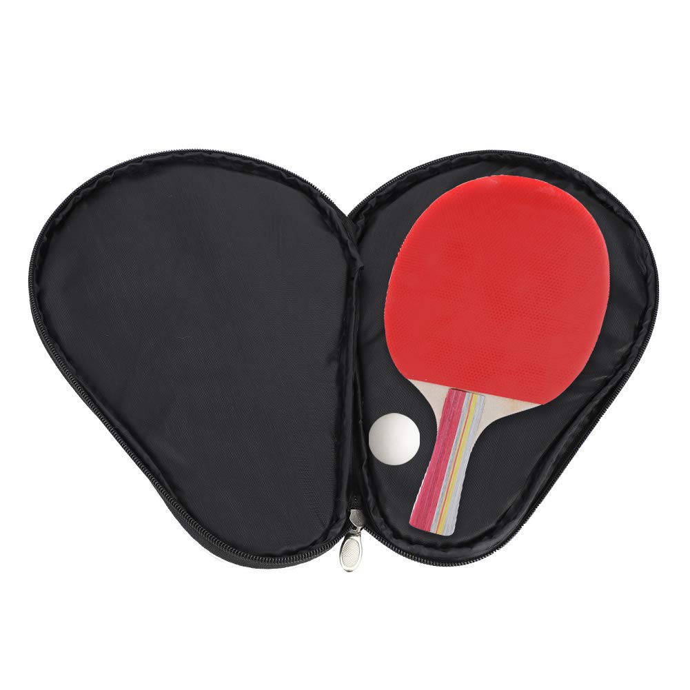 Premium Table Tennis Racket Case with Ball Pouch - Durable Paddle Cover & Organizer for Ping Pong Equipment Storage | Perfect for Tournaments, Training & Home Use