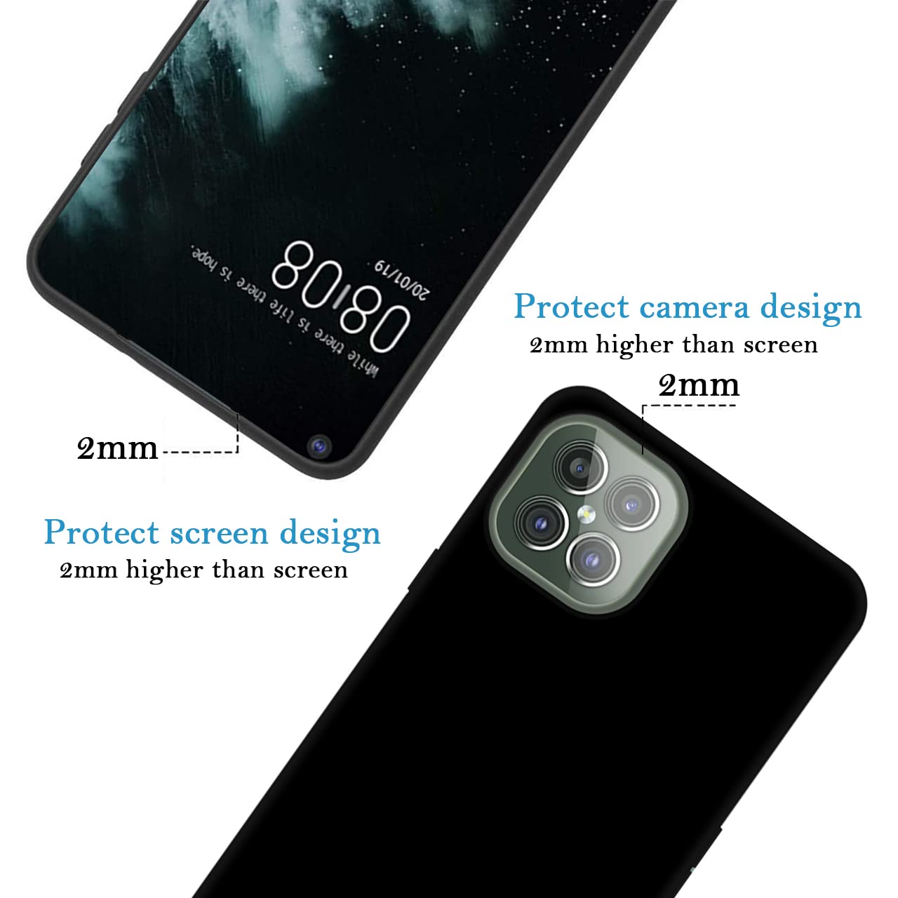 Custom Personalized Photo & Text Name Phone Case for CUBOT C30 - Anti-Scratch Soft TPU Protective Cover (Black) - Perfect for Daily Use, Travel & Gift Giving