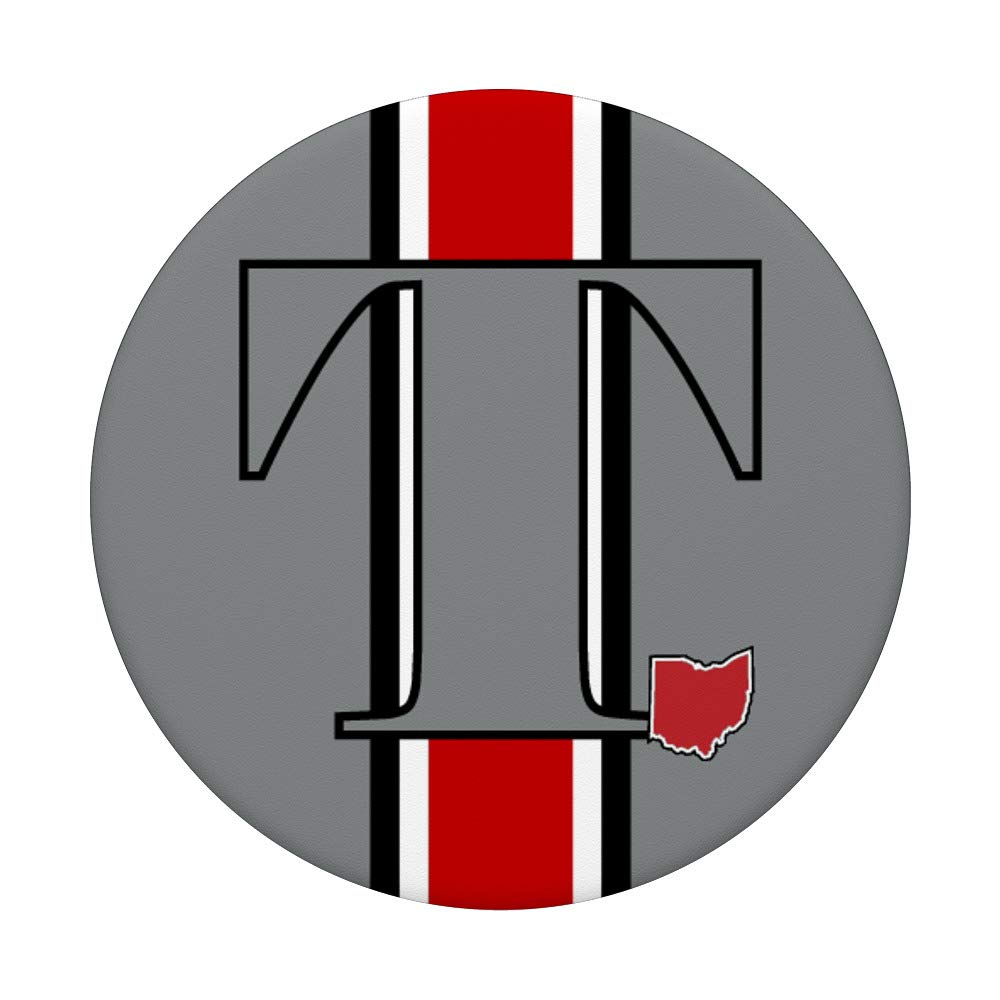 State of Ohio Letter T PopSocket PopGrip: Swappable Phone & Tablet Grip for Secure Hold and Stylish Customization, Perfect for Travel, Work, and Everyday Use
