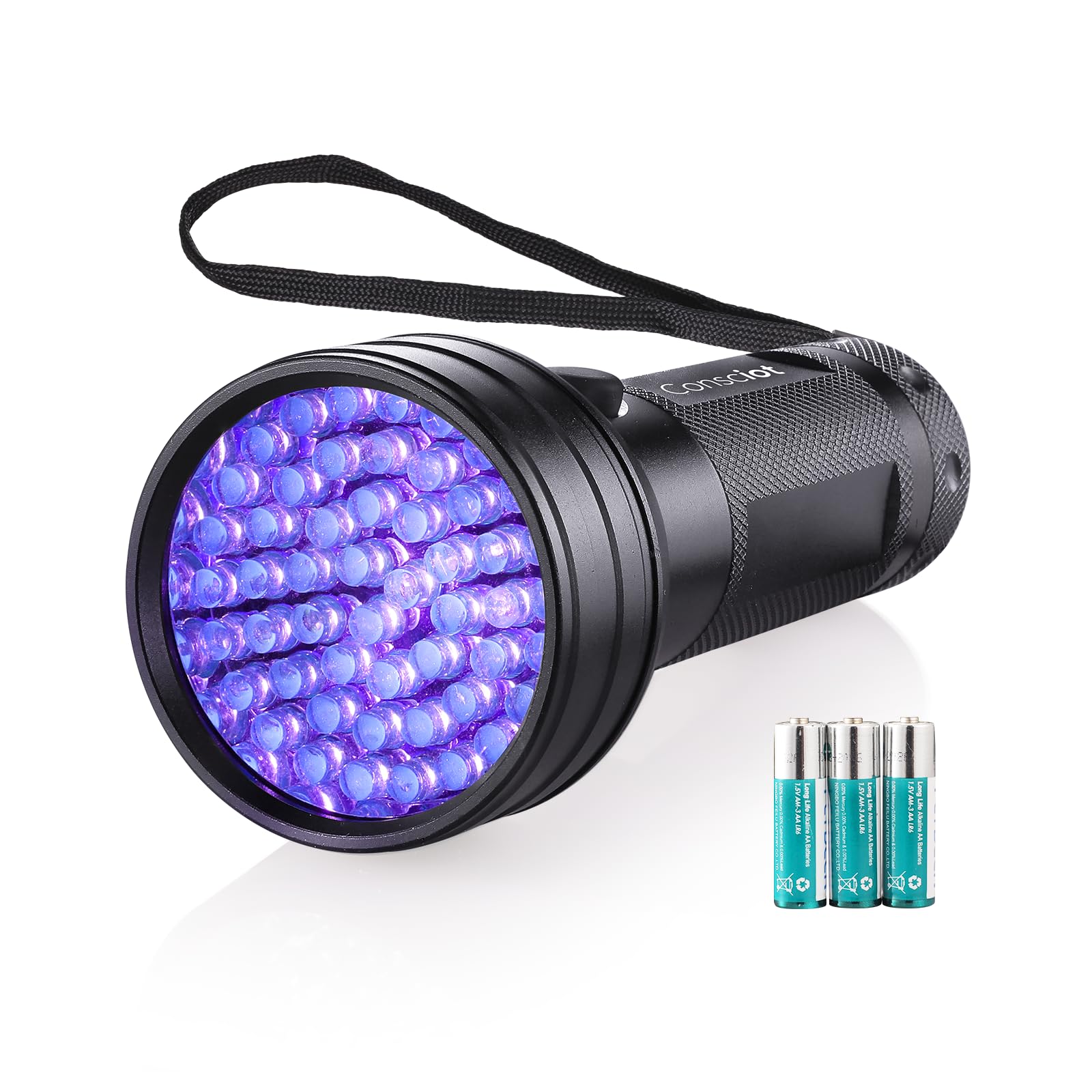 51 LED UV Flashlight Black Light 395nm - Portable Ultraviolet Torch for Detecting Pet Urine, Bed Bugs & Dry Stains | Essential for Pet Owners, Home Inspection & Resin Curing Projects | Works with Odor Eliminators