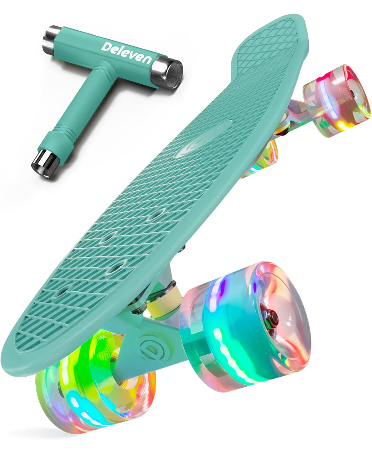 Best 22 Inch Skateboard for Kids Ages 6-12 - Mini Cruiser Skateboard for Boys & Girls Beginners - Durable Kids Skateboard for Ages 4-6, 8-12 - Perfect for School, Park Riding & Learning Skateboarding Skills