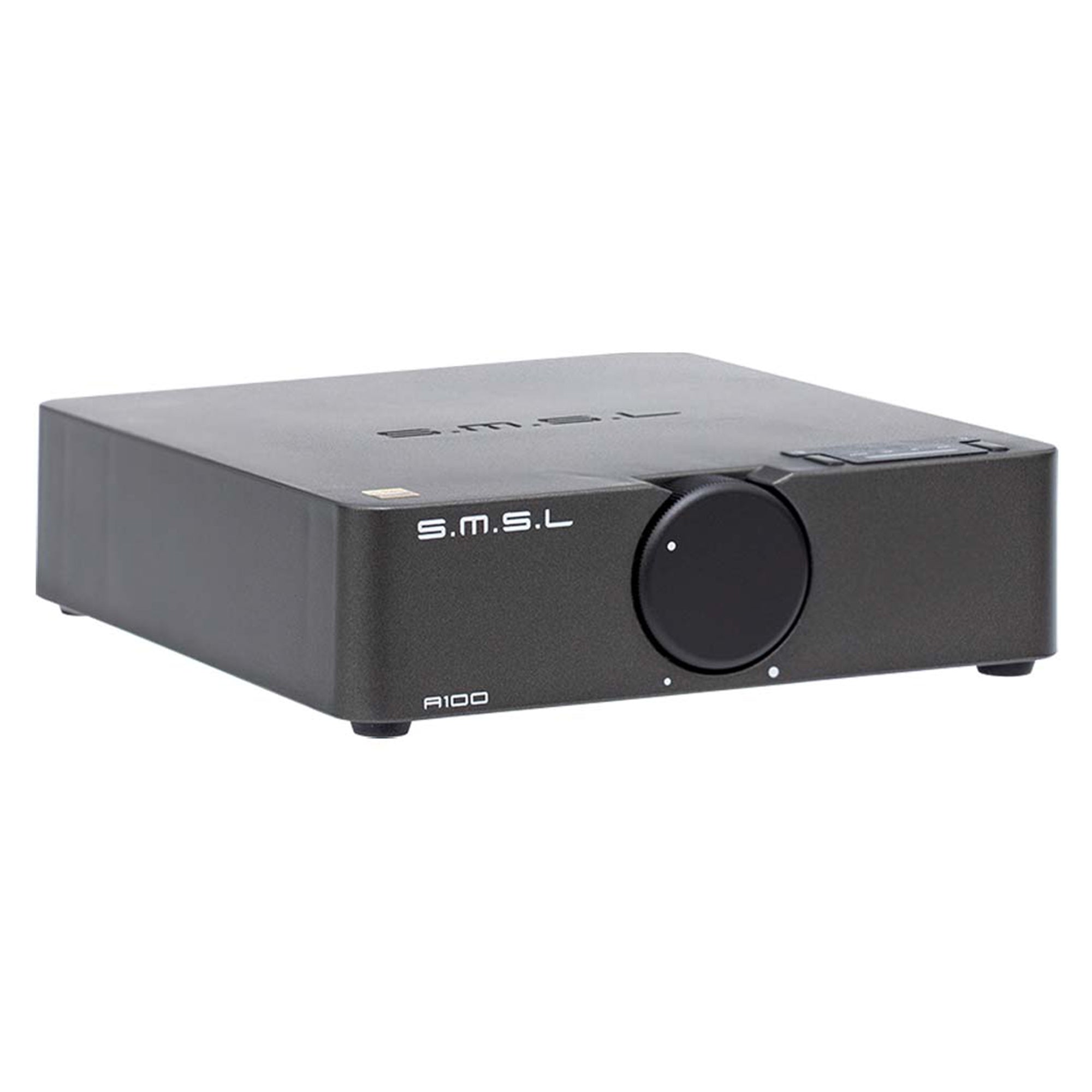 SMSL Audio A100 Bluetooth Power Amplifier - 2.1CH Hi-Fi Stereo Receiver with Wireless Streaming for Home Theater & Music Systems | Perfect for Living Room, Office & Studio Use