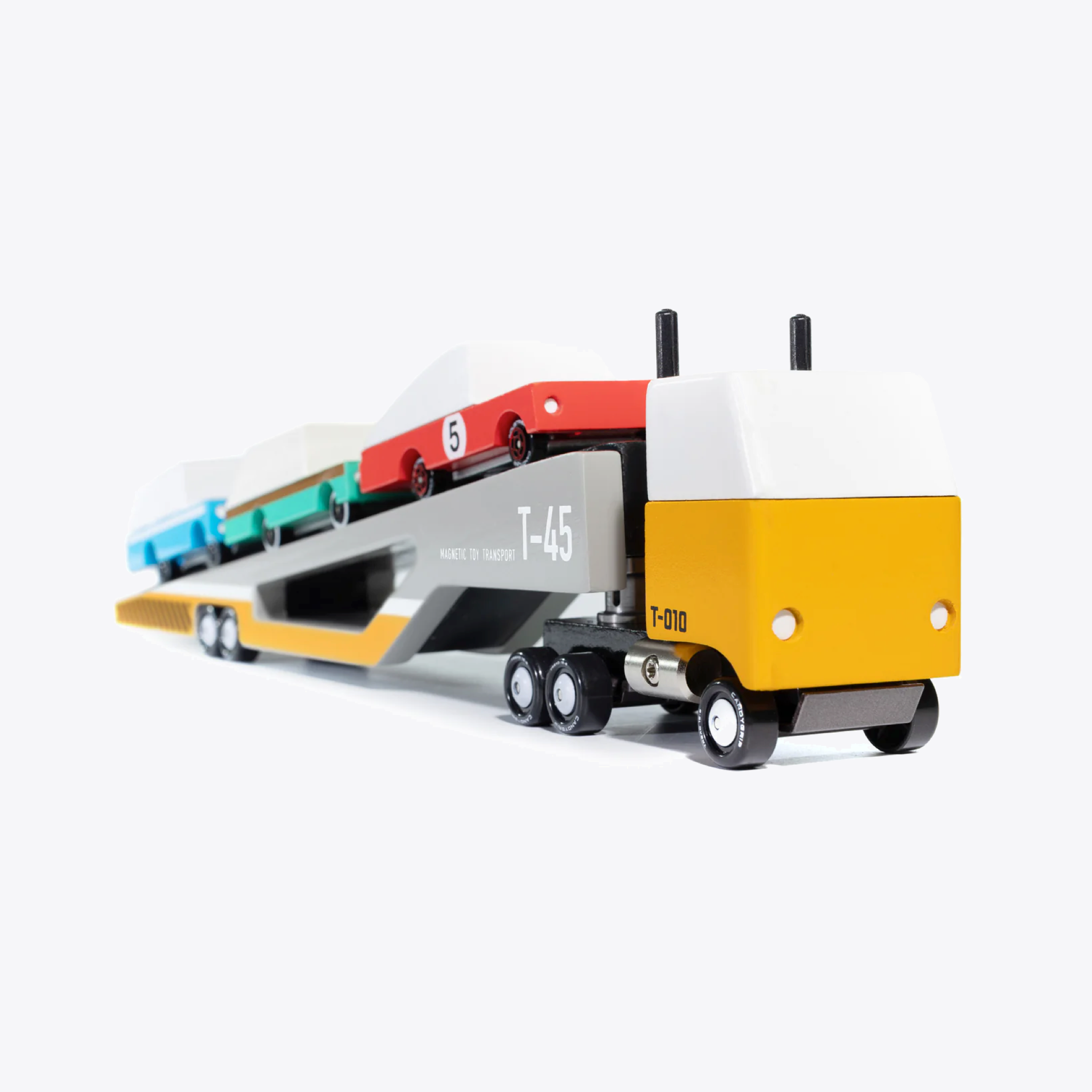 Magnetic Car Transporter for Kids - Strong Magnetic Toy Vehicle Carrier with 360° Rotation - Perfect for Playroom, Travel & Pretend Play Scenarios