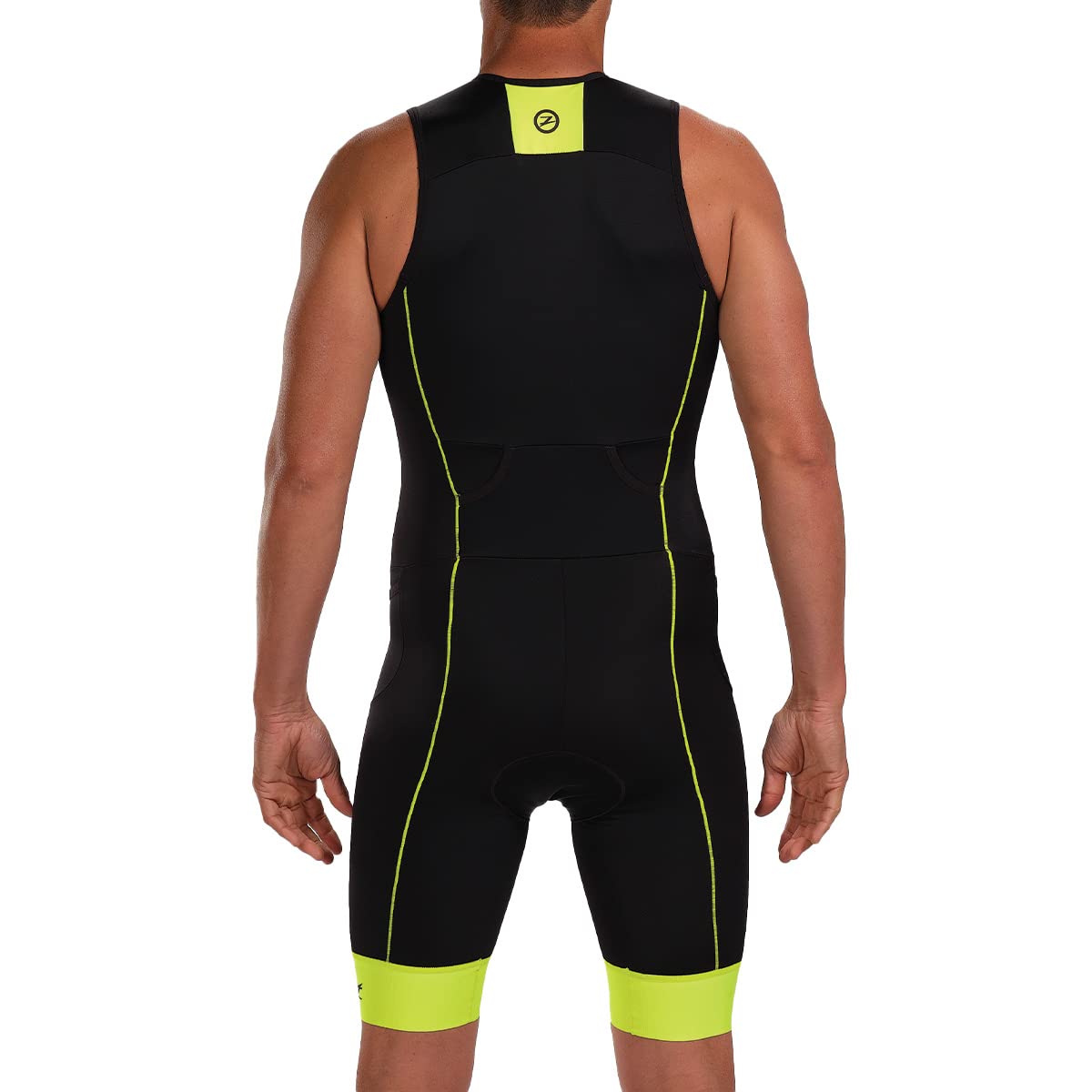 Zoot Men's Core Tri Tank Racesuit - Sleeveless Triathlon Suit with Chamois Pad for Swim Bike Run | UPF 50+ Quick Dry Fabric & Pockets | Perfect for Ironman Training & Triathlon Competitions