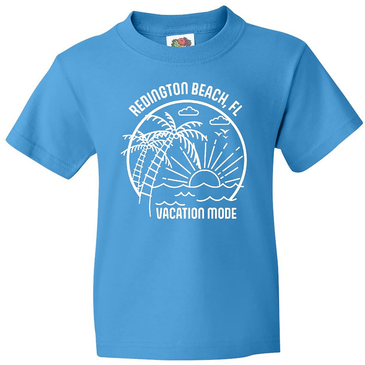 Inktastic Summer Vacation Mode Redington Beach Florida Youth T-Shirt - Comfortable Kids Tee for Beach Trips, Family Vacations & Summer Outfits