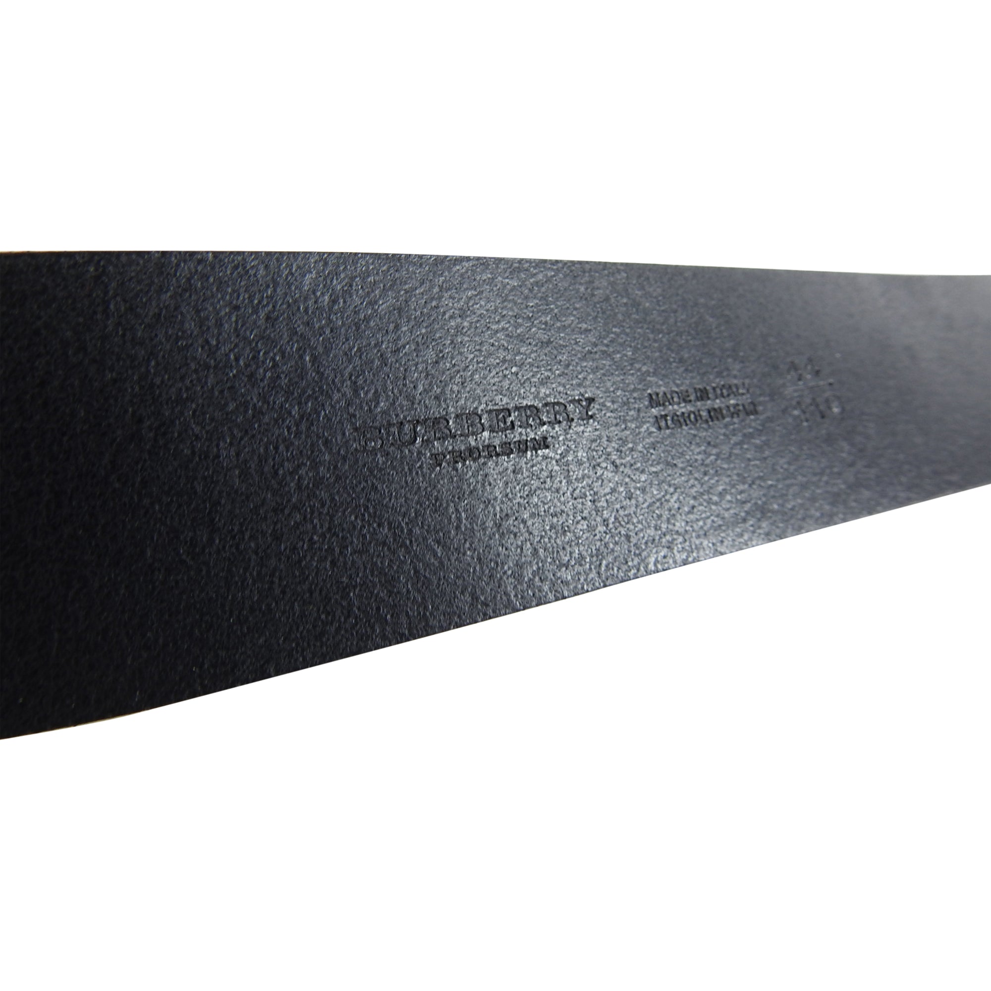 Burberry Prorsum Black Leather Belt with Brass Logo Toggle Buckle - Stylish Accessory for Men's & Women's Fashion Outfits