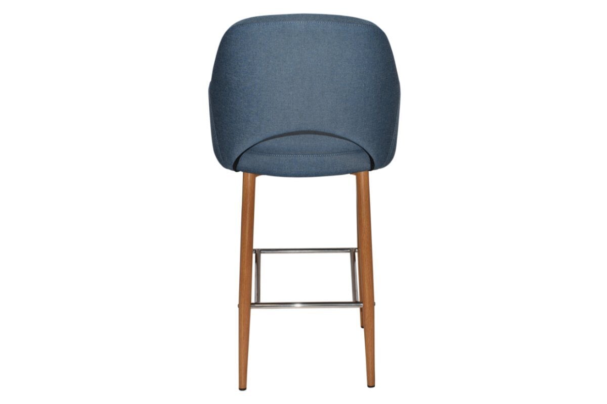 EZ Hospitality Avalon Stool with Arms - Light Oak Finish - 750mm Seat Height - Perfect for Kitchen Islands, Bars & Commercial Settings