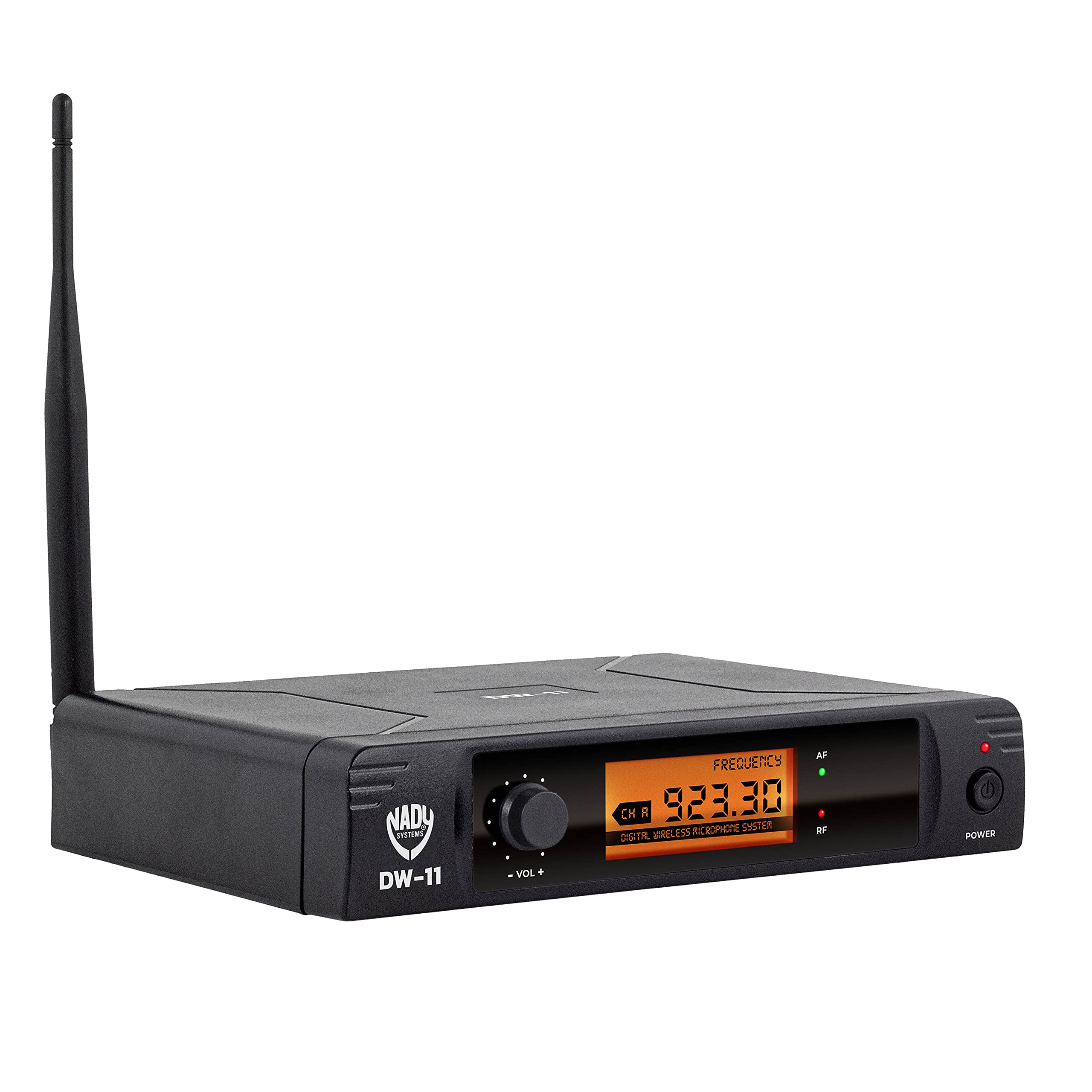 Nady DW-11 Professional Digital Wireless Lavalier & Headset Mic System - Ultra-Low Latency QPSK Modulation - UHF Fixed Frequency with XLR & 1/4