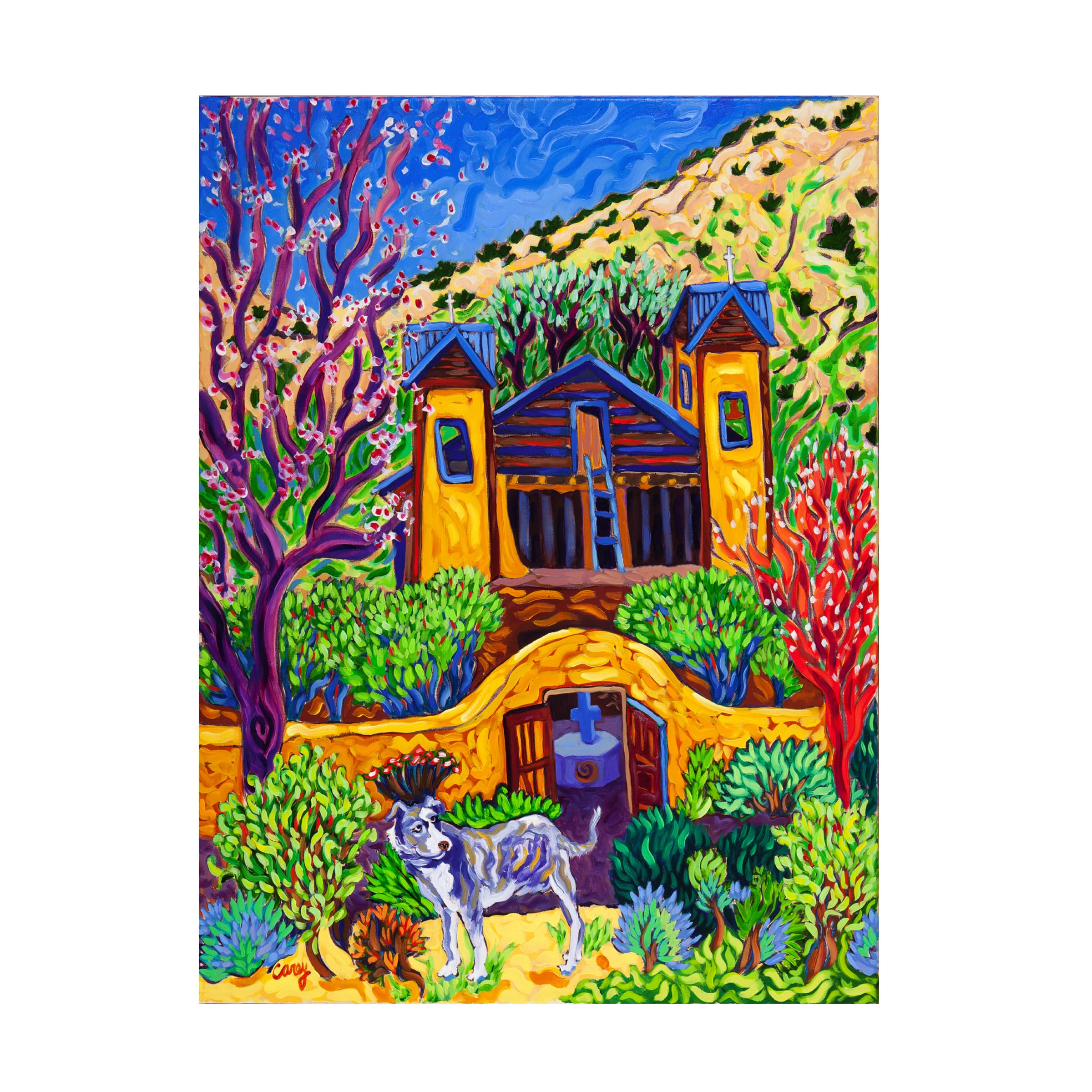Trademark Fine Art 'The Chimayo Greeter' Canvas Wall Art by Cathy Carey - Southwestern Home Decor for Living Room, Bedroom & Office