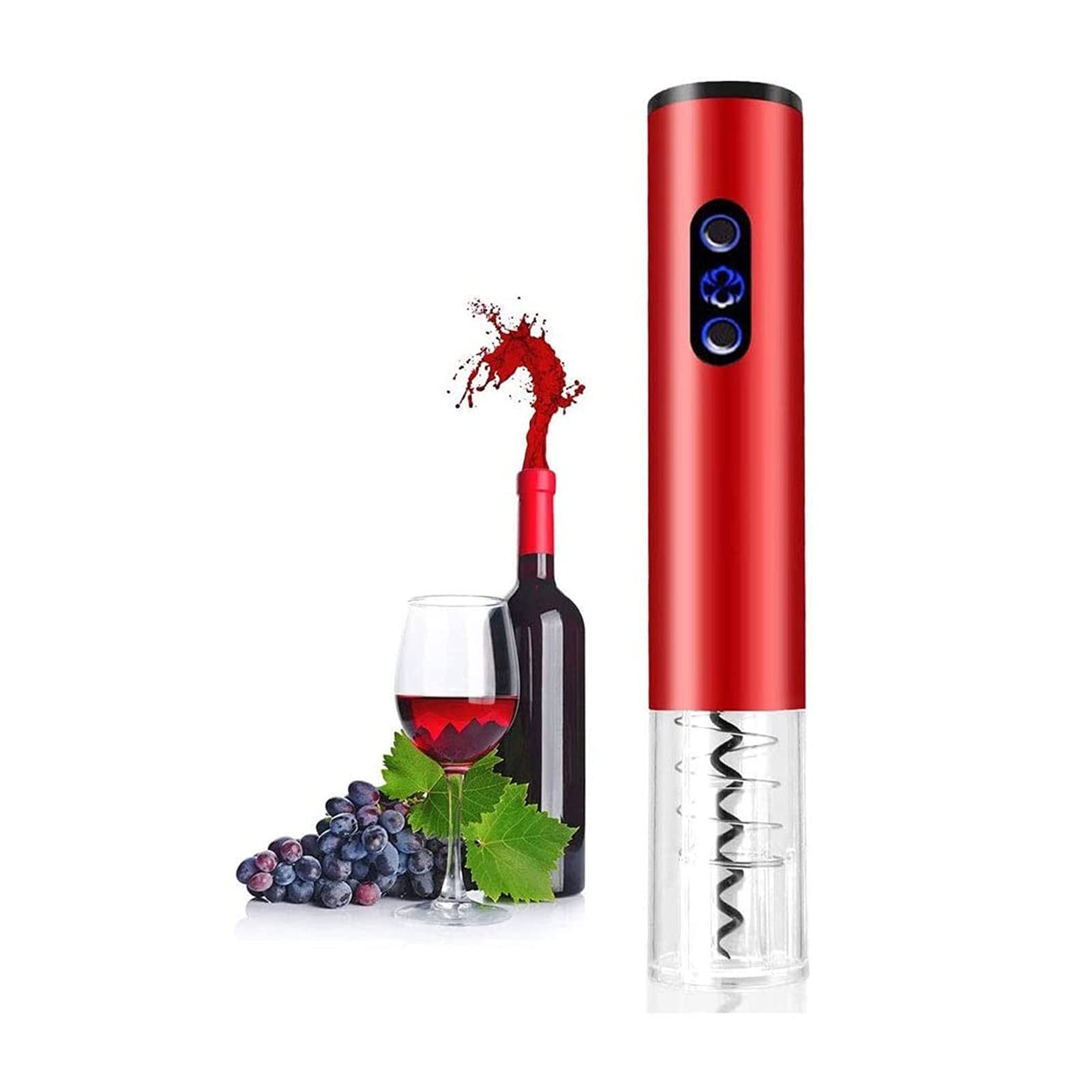 Electric Wine Opener - Automatic Wine Bottle Corkscrew with Foil Cutter, Rechargeable & Cordless for Easy Opening - Perfect for Home, Kitchen, Party, Bar & Wine Tasting Events