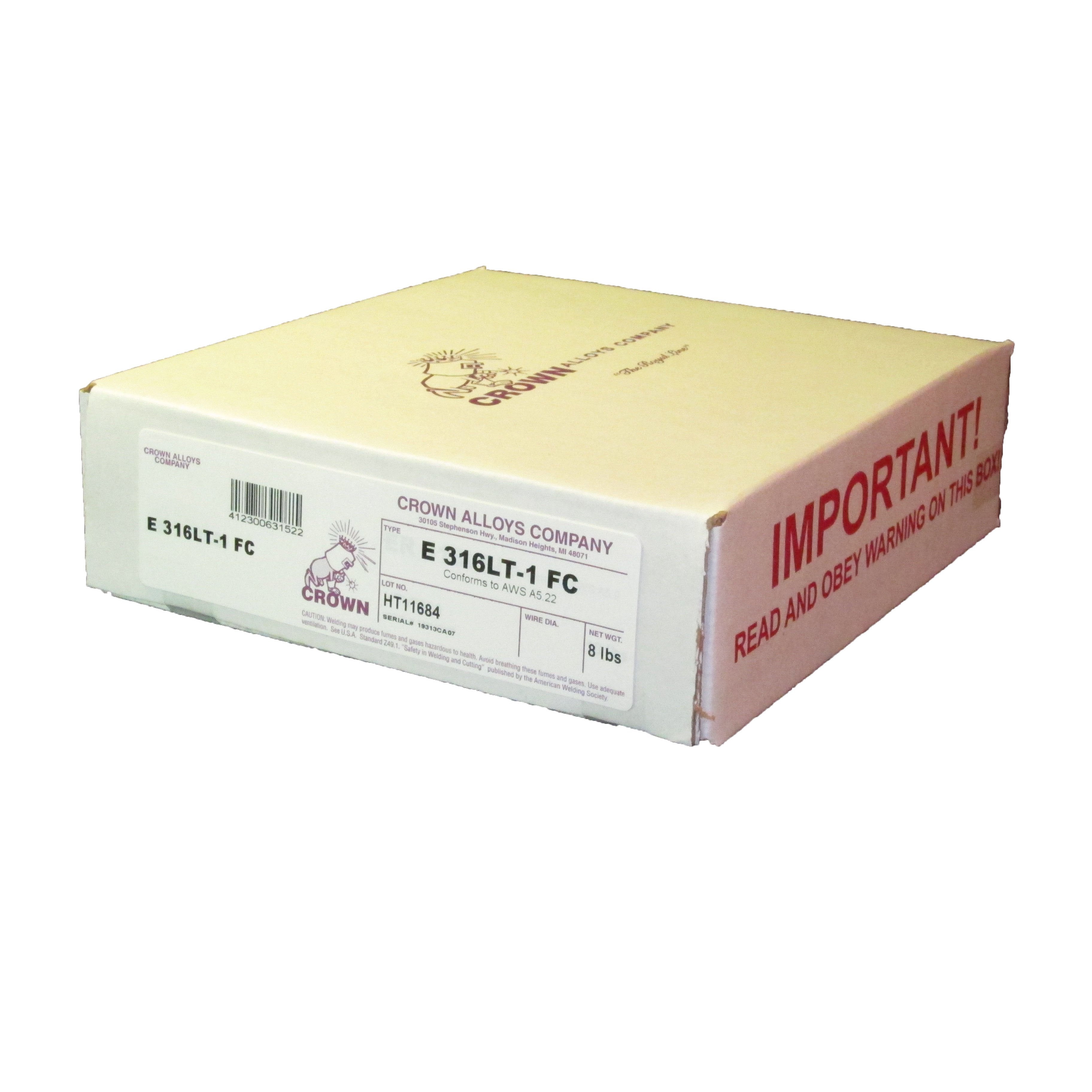 Premium E316LT 1FCo .035x8 MIG Welding Wire - 11lb Spool | SS316L Stainless Steel | Ideal for Marine, Food Processing & Chemical Equipment Repairs