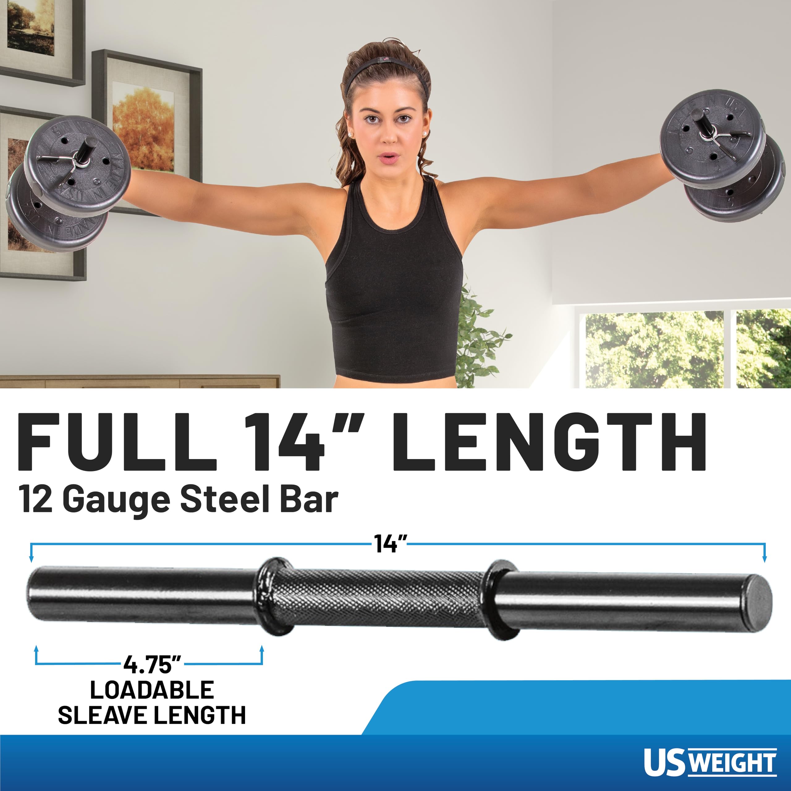 42LB Adjustable Dumbbell Set with Spring Clips & 14