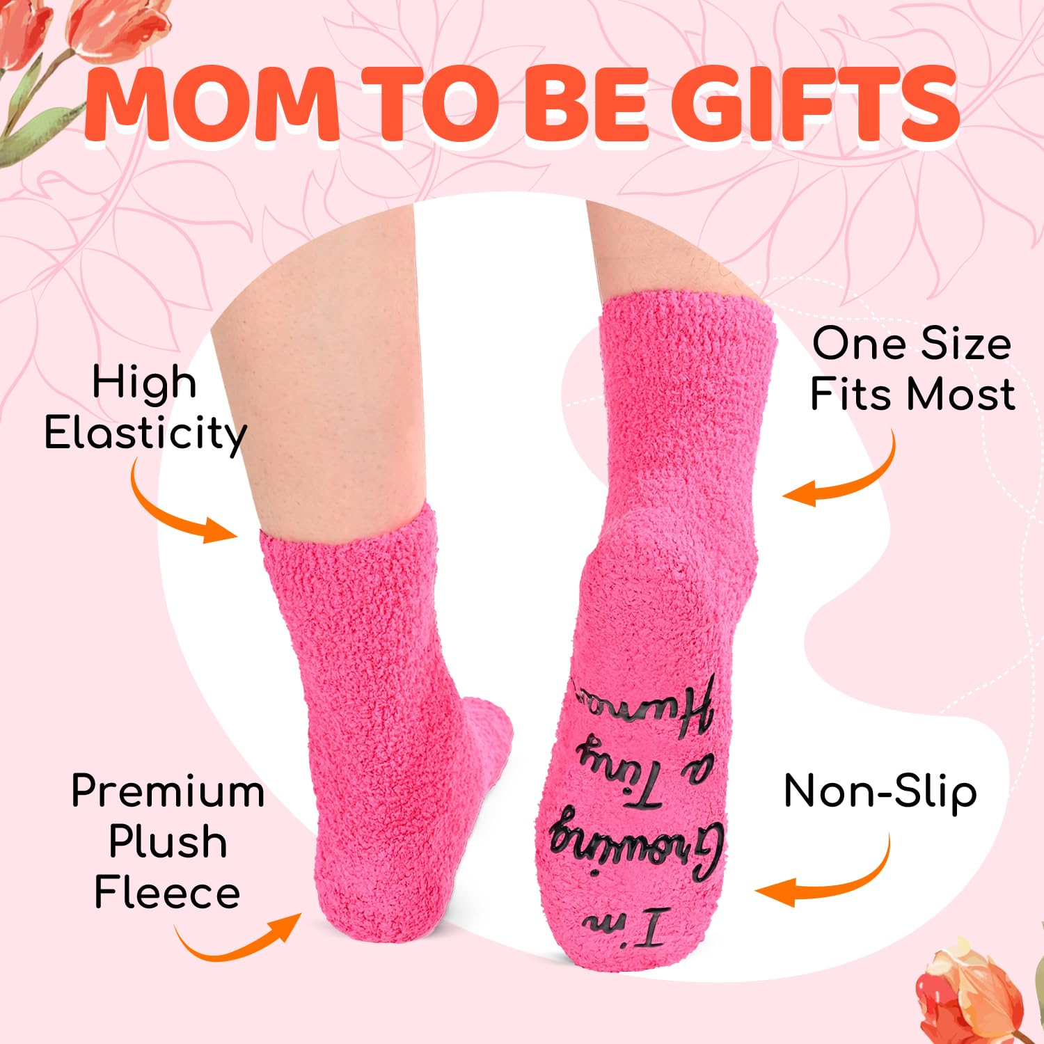 **HappyPop Pregnancy Gifts for Pregnant Wife - New Mom Socks, IVF Gifts for Expecting Mothers - Perfect for Mother's Day, Baby Shower & Hospital Delivery**