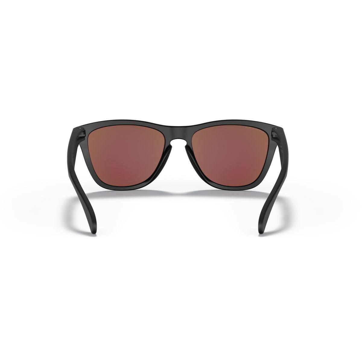 Oakley Frogskins Sunglasses - Matte Black Frame with Prizm Sapphire Lenses (Low Bridge Fit) | Model 0OO9245-924561 | Perfect for Running, Driving & Outdoor Sports