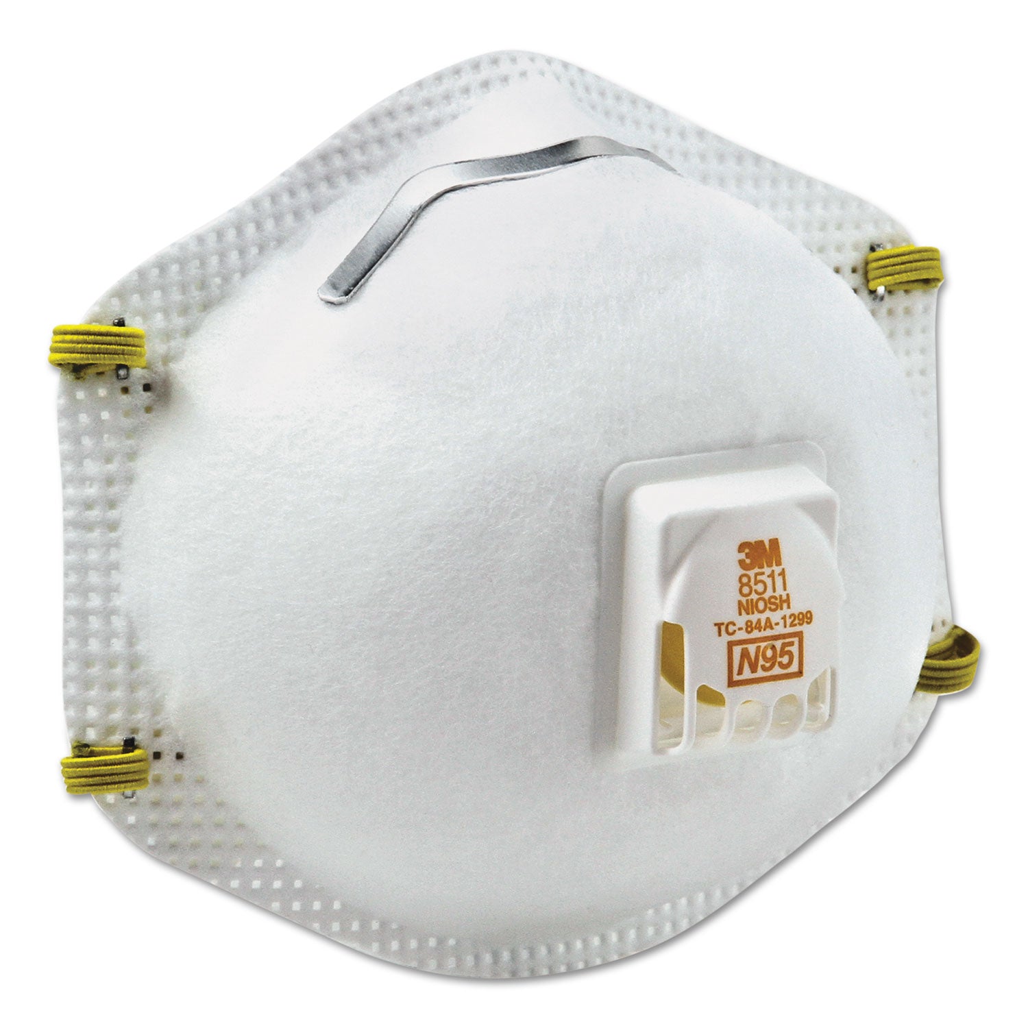 3M™ Particulate Respirator with Cool Flow Exhalation Valve - NIOSH Approved N95 Standard Size (10-Pack) - Dust Mask for Woodworking, Construction & Home Improvement Projects
