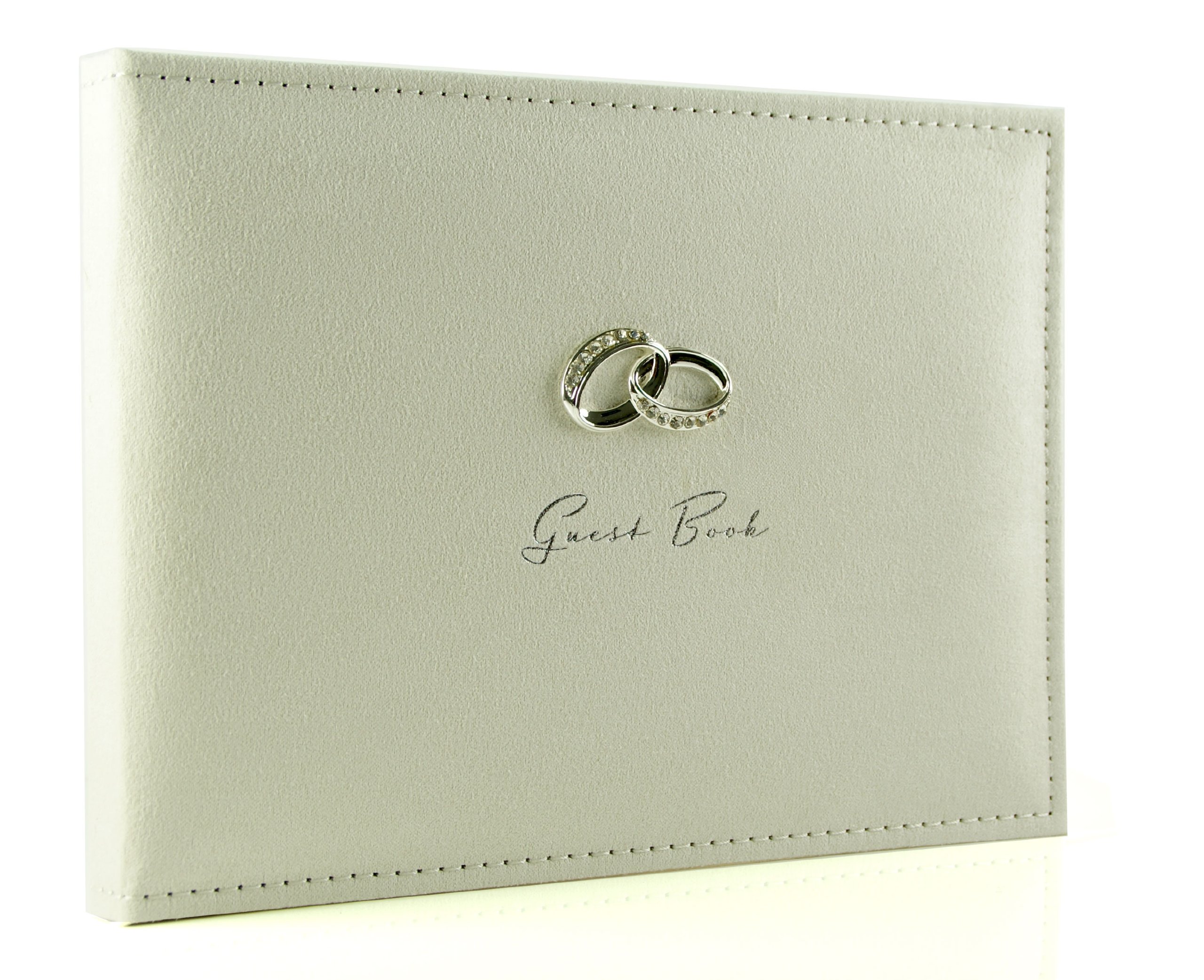 Elegant Cream Suede Wedding Guest Book - Premium Keepsake for Bridal Showers, Receptions & Anniversary Gifts | A1Gifts