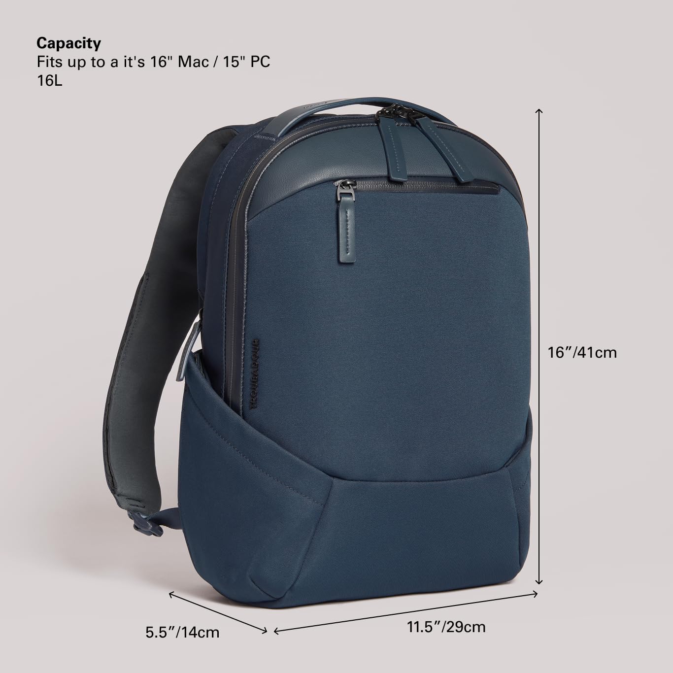 Troubadour Apex Compact Backpack 3.0 - Waterproof Laptop Backpack for 16