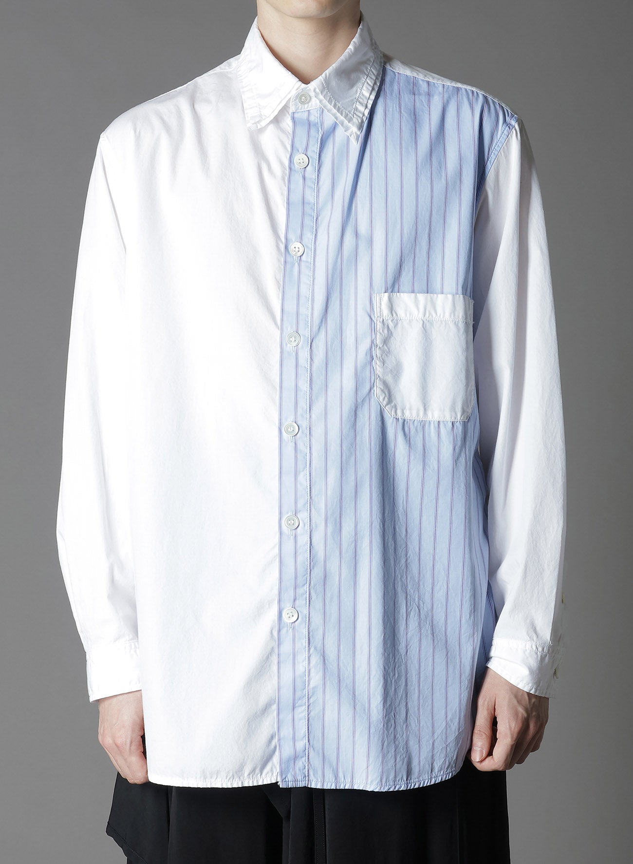 Premium Cotton Broad Stripe Long Sleeve Shirt for Men - Classic Button Down Casual & Business Wear - Office, Date Night & Weekend Outfits